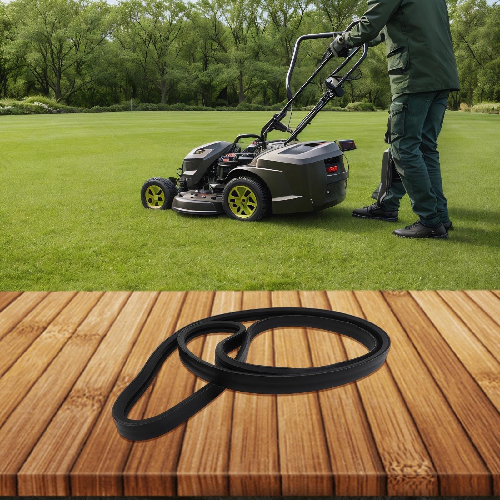 Correa de transmisión para cortacésped compatible con Kubota RCK60 RCK60B RCK60D, K5371-34710 K5763-34710 K5763-34712