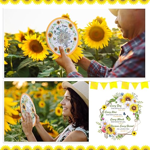 Vista 26 de Gejoy Ventilador plegable de 24 piezas de estilos abstractos, ventiladores de refrigeración compactos de mano, ventiladores redondos multifunción