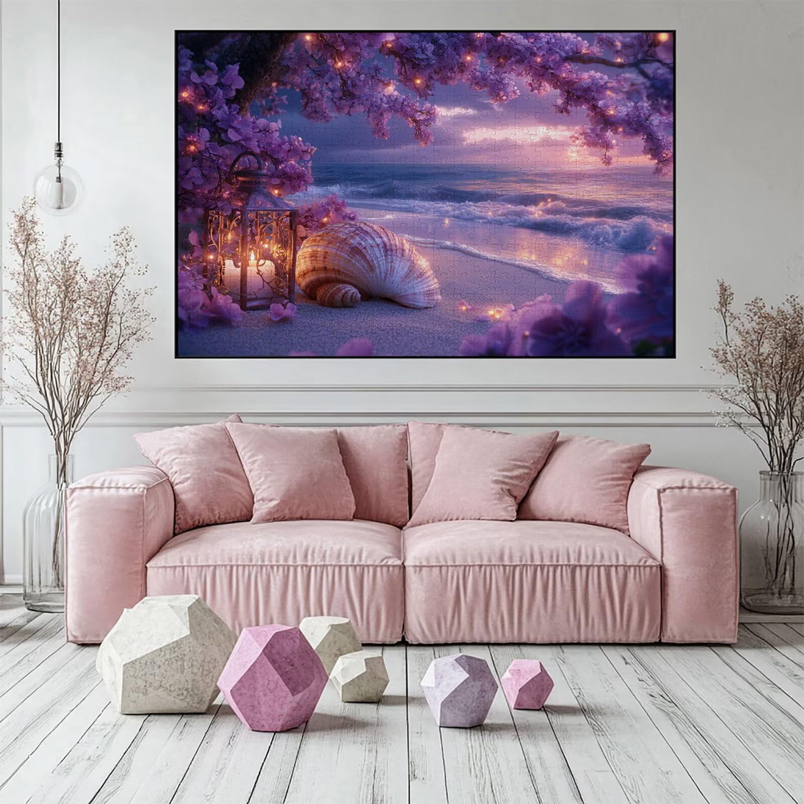 Puzzle 4000 elementów plaża puzzle dla dorosłych muszla 141 x 87 cm unikalne rzemiosło klasyczne drewniane układanka 3D do rodzinnych gier biznesowych, układanka do samodzielnego wykonania nawet do
