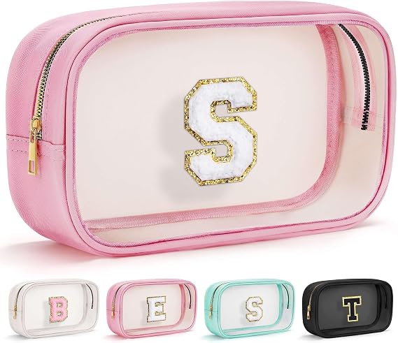 YOOLIFE Initial Clear Makeup Bag Belt Bag