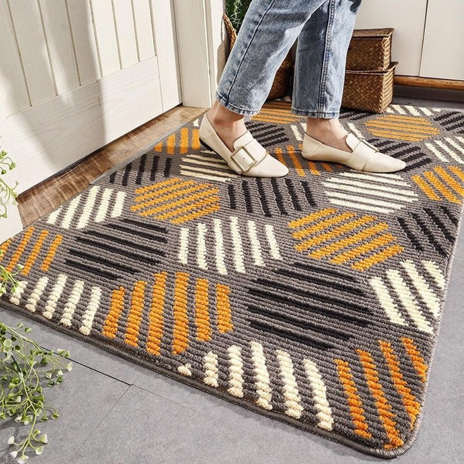 Large Indoor Door Mat,Super Absorbent Rugs for Entryway Front Door Mat