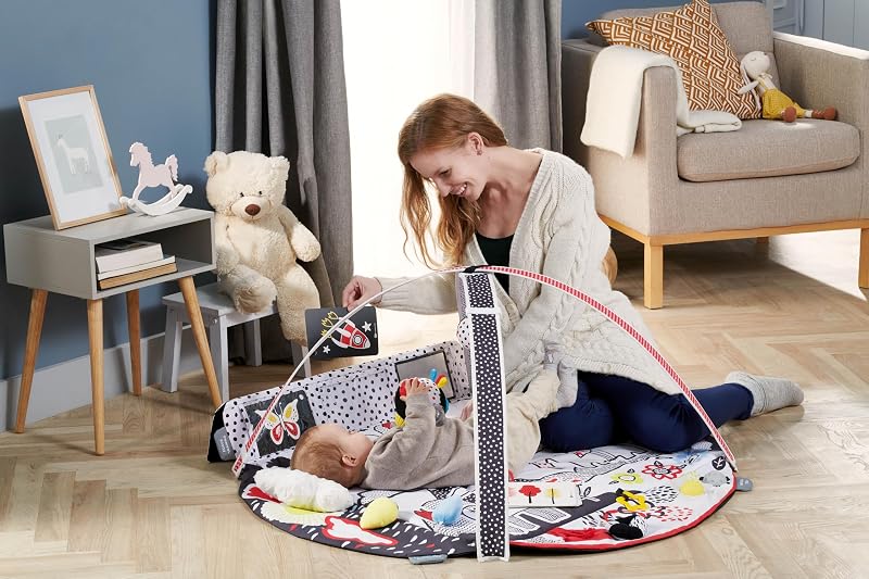 BootyBay Kinderkraft 4SMART Játszószőnyeg Kontrasztos Érzékfejlesztő Szenzoros Takaró