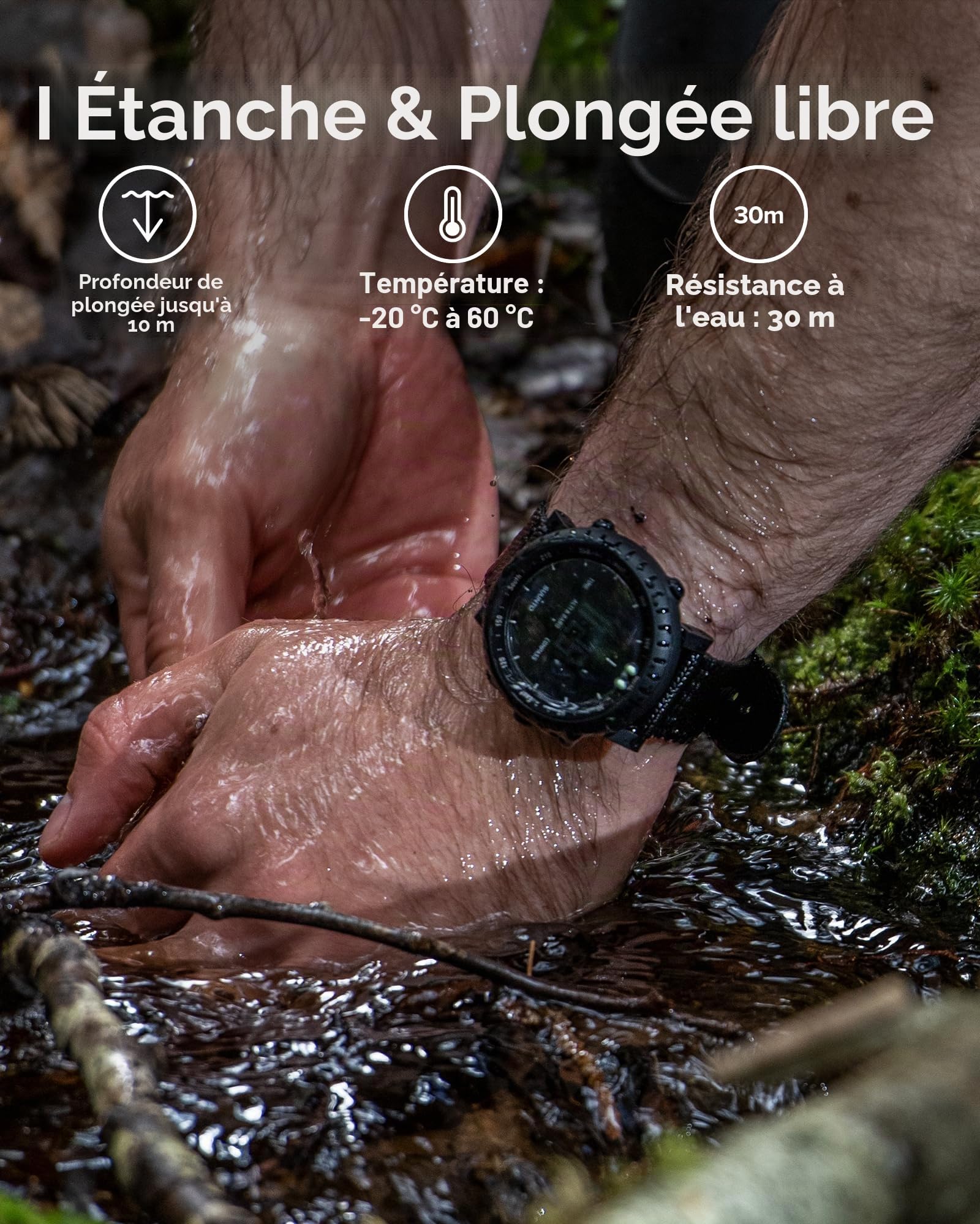 Suunto Core Montre de Sport Outdoor avec Altimètre, Baromètre et Boussole, Smartwatch Extérieur Traditionnelle Intelligent Étanche pour Les Aventures en Plein Air
