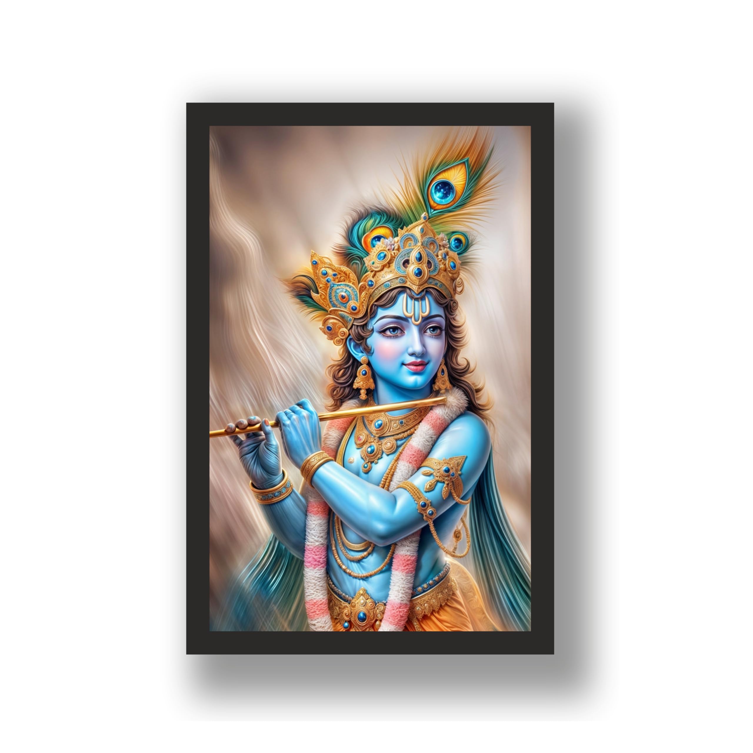 Majestic Lord Krishna Wall Art - 24x36 – view 2