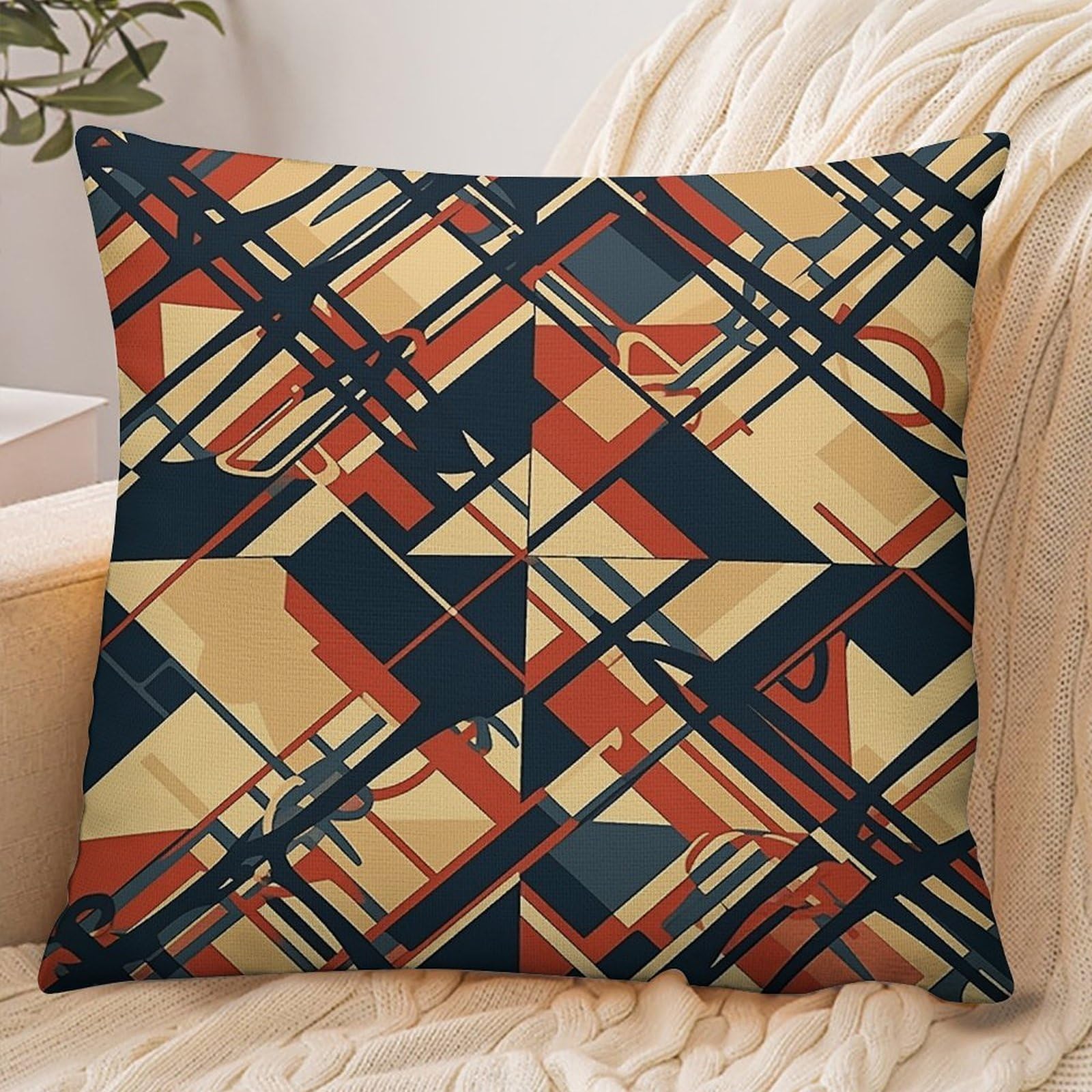Fekiloot Style Geometric Patterns Pillowcase Pillow Sham Pillow Case