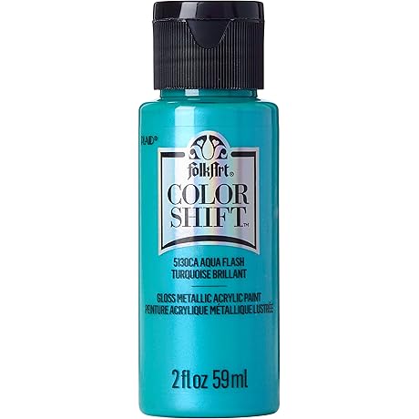 FolkArt Color Shift Aqua Flash Acrylic Paint (2oz)