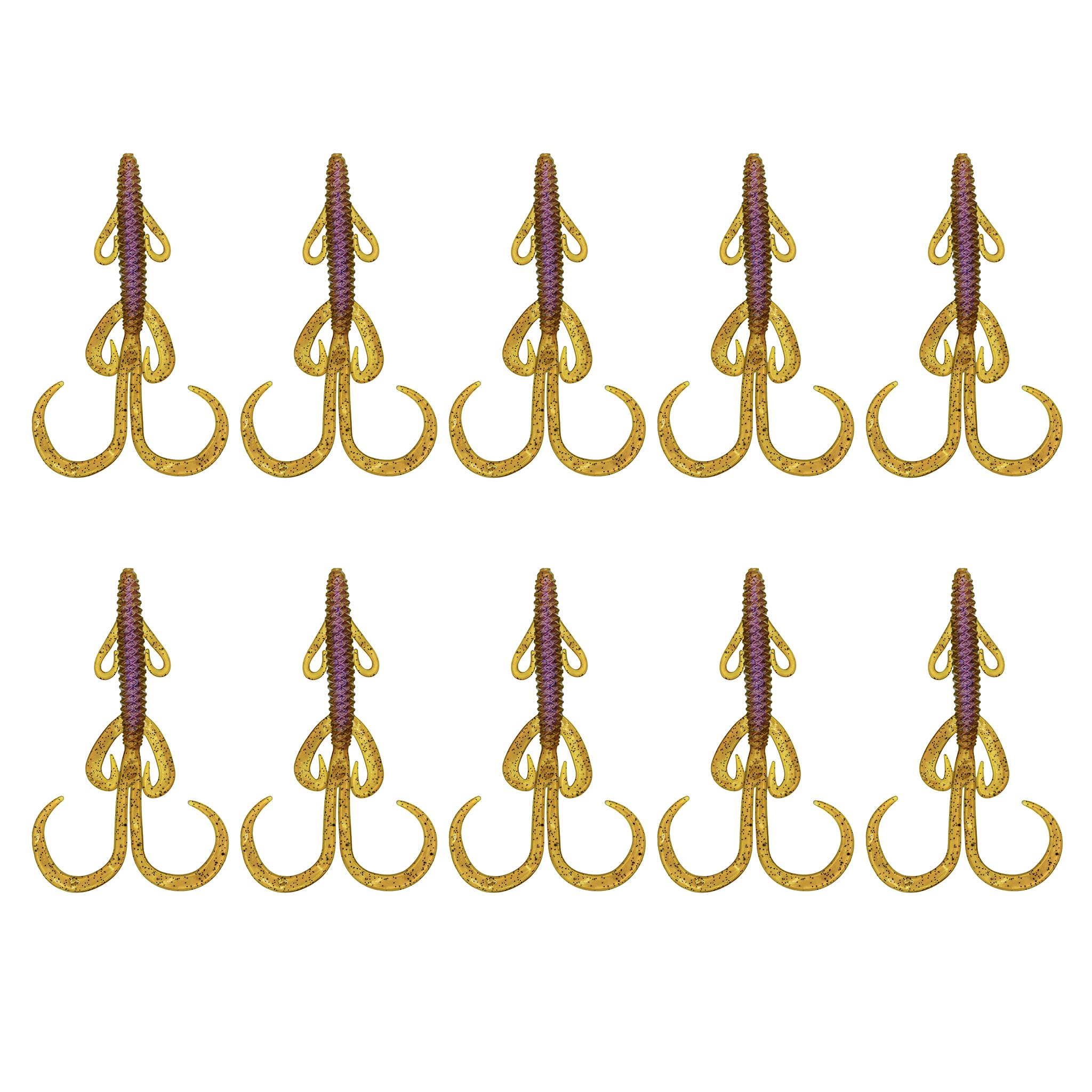 6th Sense Fishing Hogwalla 5.8in - Hybrid Creature Bait - Soft Plastic (Green Pumpkin Pro)