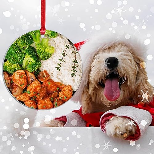 Miniatura 78 de Adorno de Navidad mexicano de tortilla de maíz acrílico adornos para decoraciones de Navidad, divertidos y deliciosos adornos de decoración de árbol