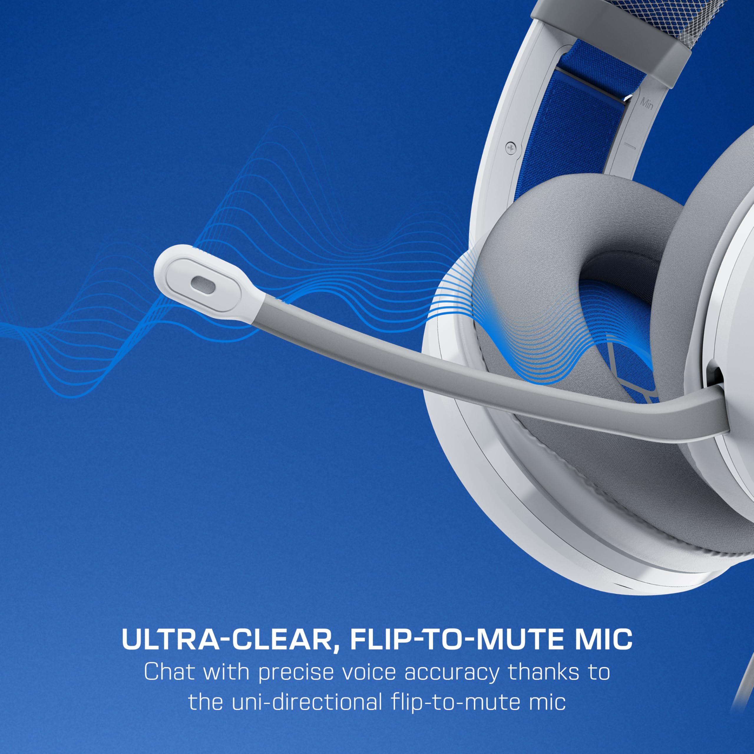 Turtle Beach Atlas 200 Blanco Auriculares de Juego con Cable con Licencia Oficial para PlayStation, PS5, PS4, transductores Nanoclear de 50 mm, micrófono con función de Silencio al abatir