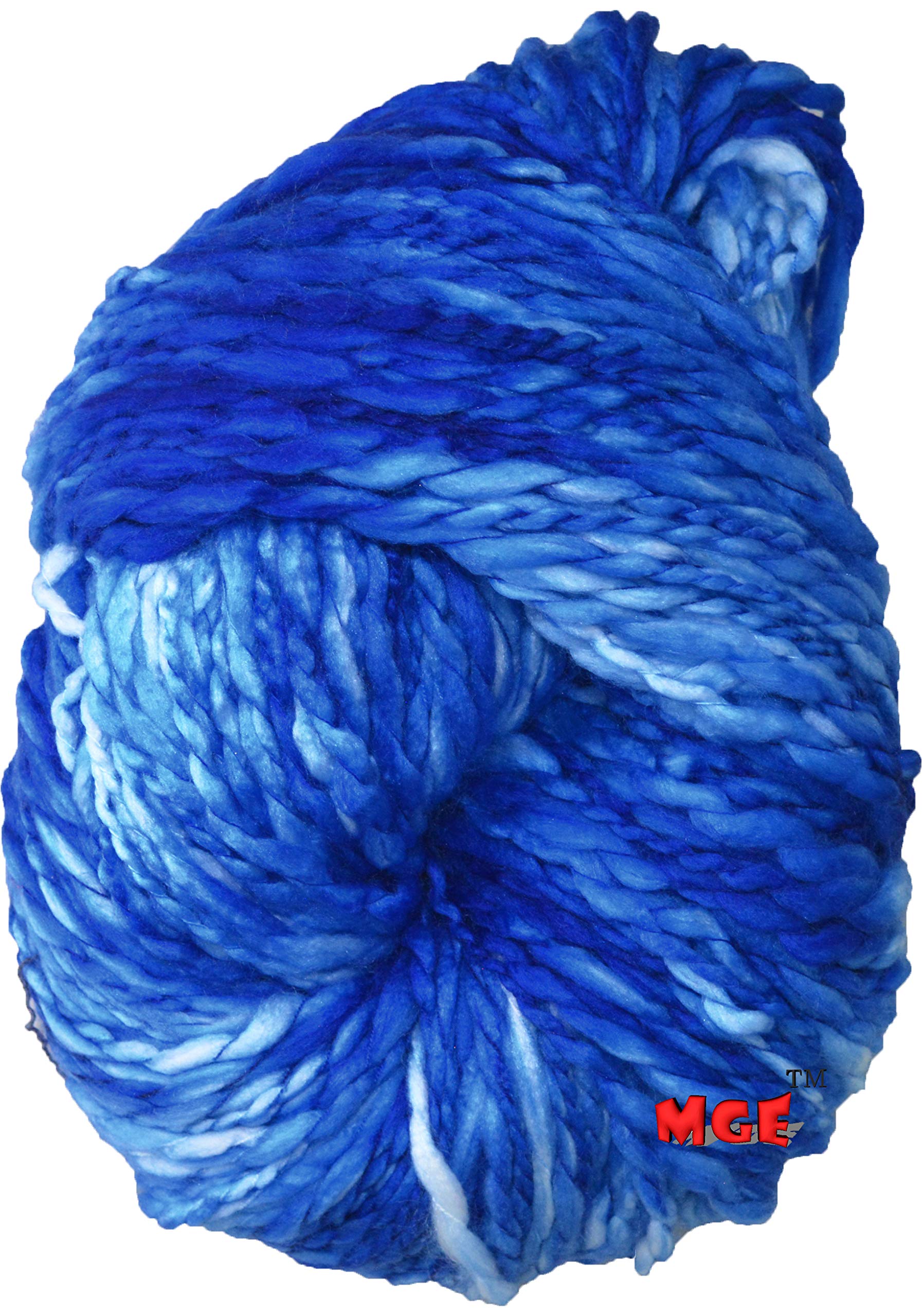 Simi Knitting Sumo Yarn Thick Chunky Wool, Blue 300 gm Best Used with Knitting Needles, Crochet Needles Wool Yarn for Knitting. by Simi
