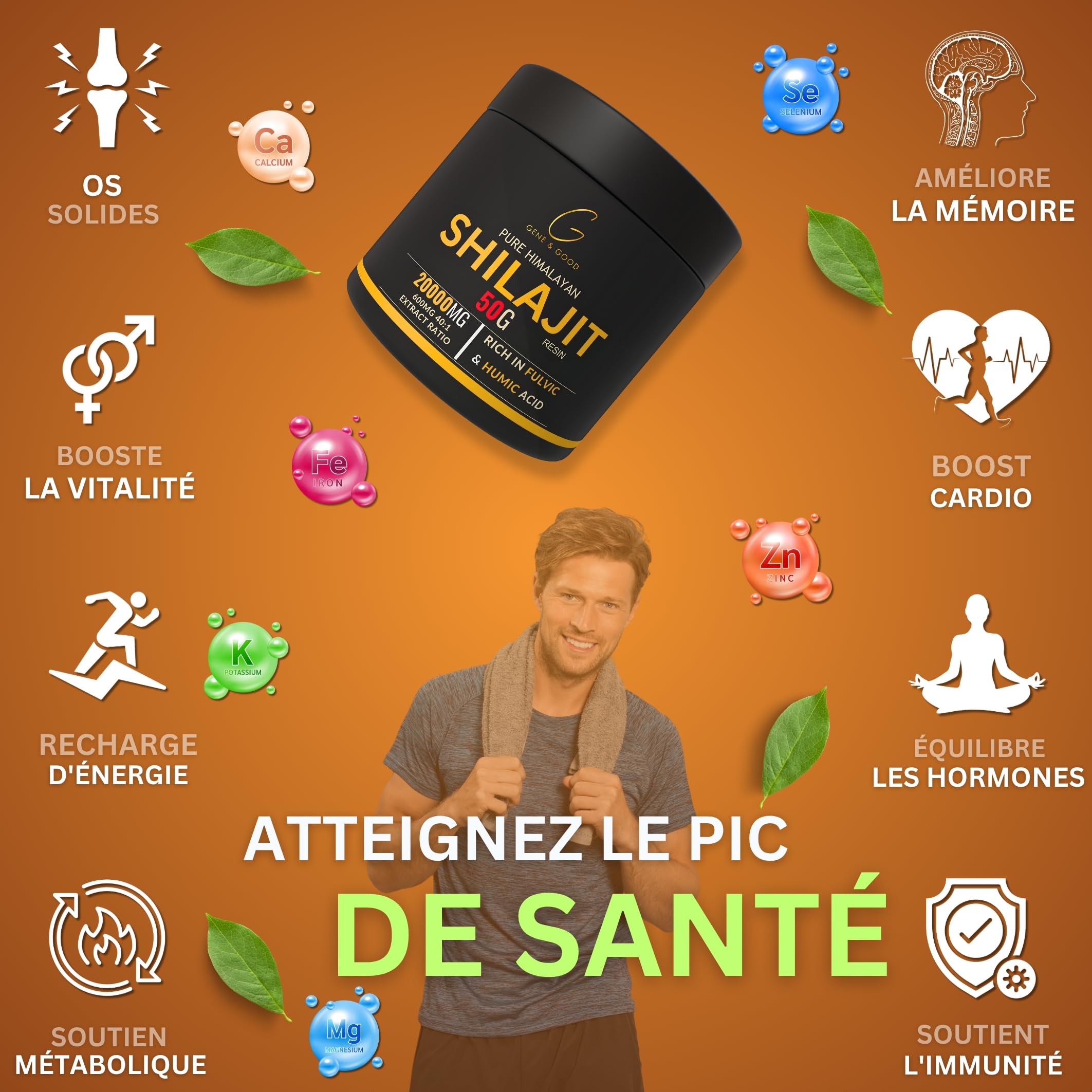 Shilajit Pur 50g Résine De L'Himalaya - Complément Alimentaire énergie Et Vitalité - Fabriqué En France