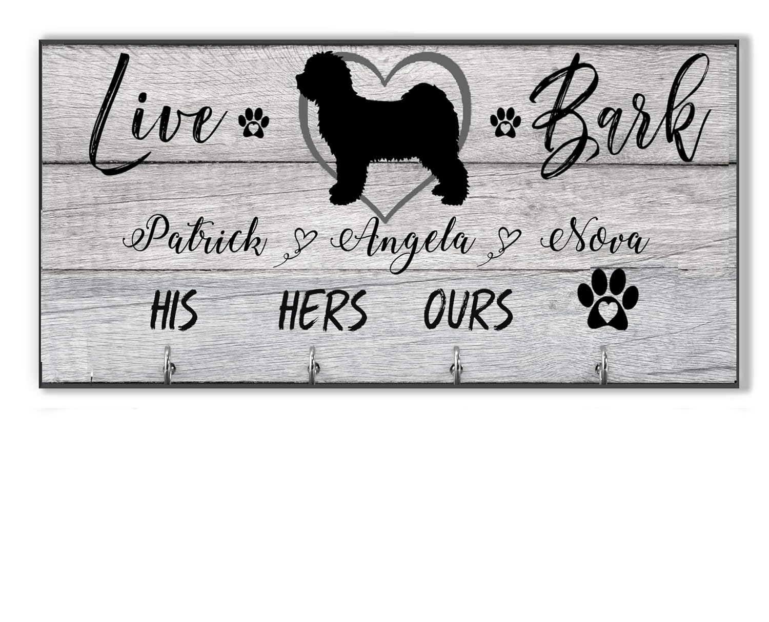 personalized leash holder