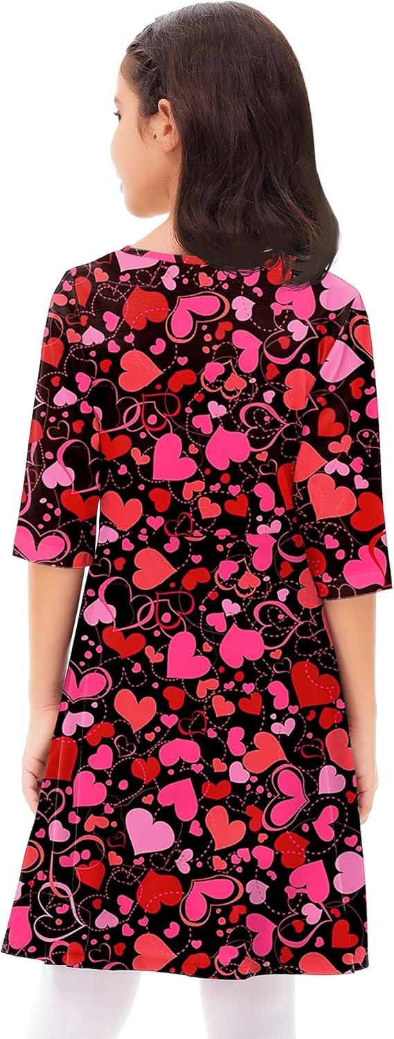 Remimi Girls St Patricks Day Dress 3/4 Sleeve Mardi Gras Party Dresses 3-14 Years - Image 8