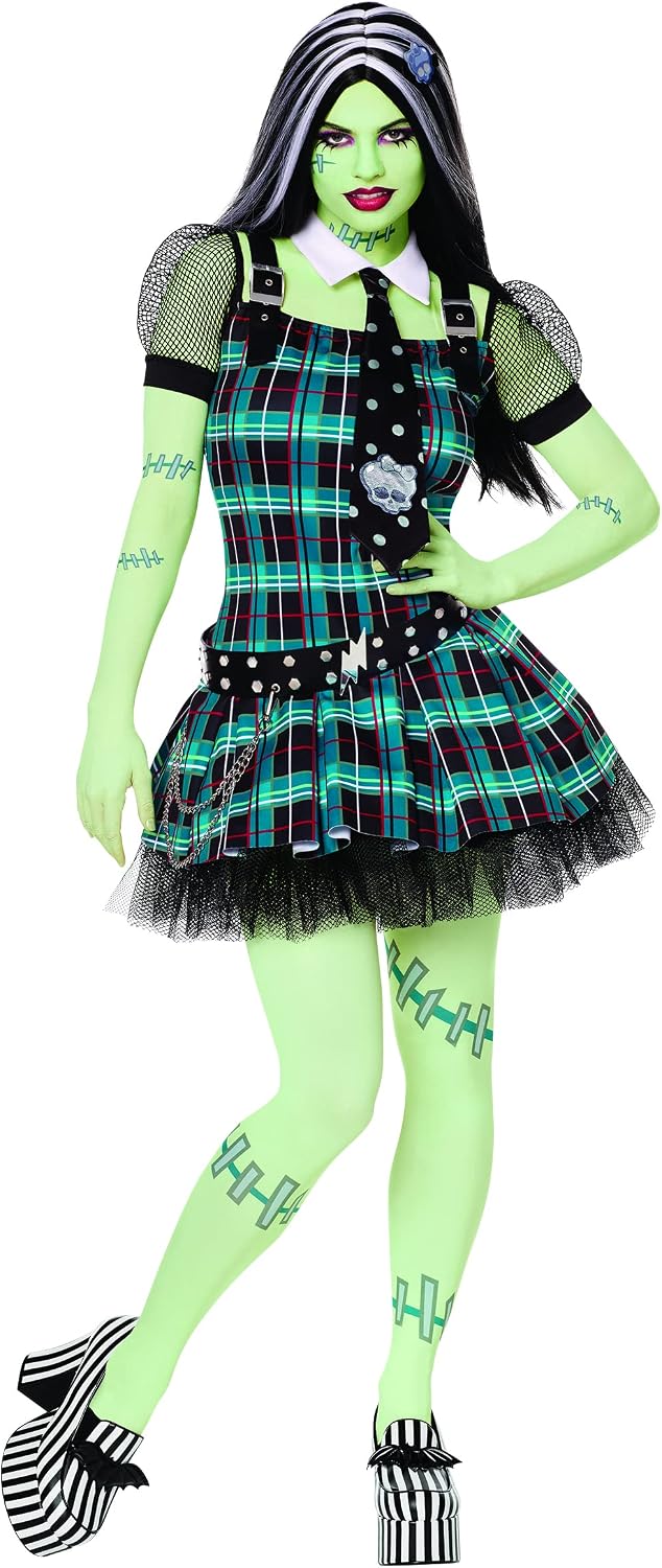 Spirit Halloween Monster High Adult Frankie Stein Costume | Officially Licensed | Group Costume | TV and Movie Costume