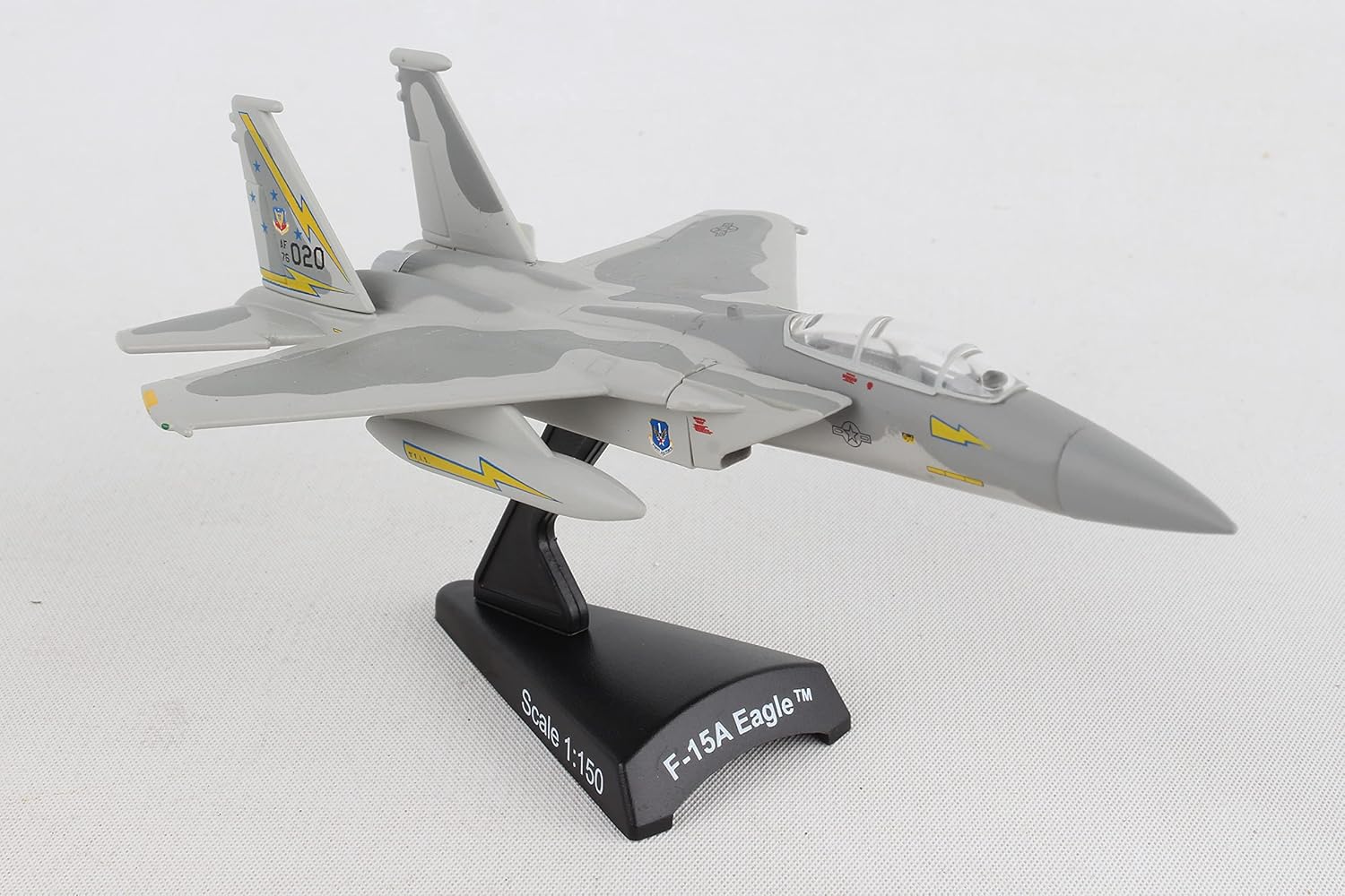 Daron Postage Stamp F-15 Eagle 5th Fighter Interceptor Sqn. 1/150 Scale, Gray, unisex, adult Grey : Arts, Crafts & Sewing