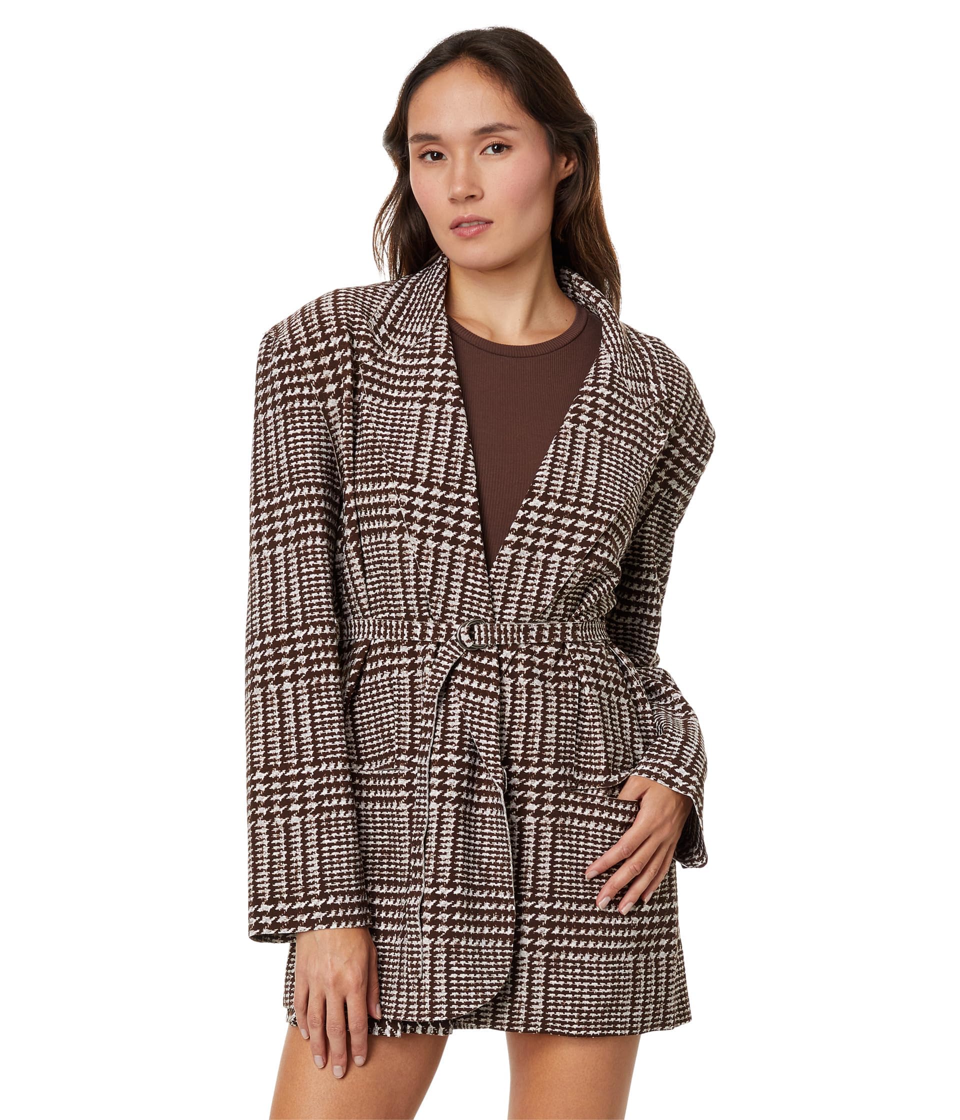 Norma Kamali Womens Oversized Single Breasted Jacket