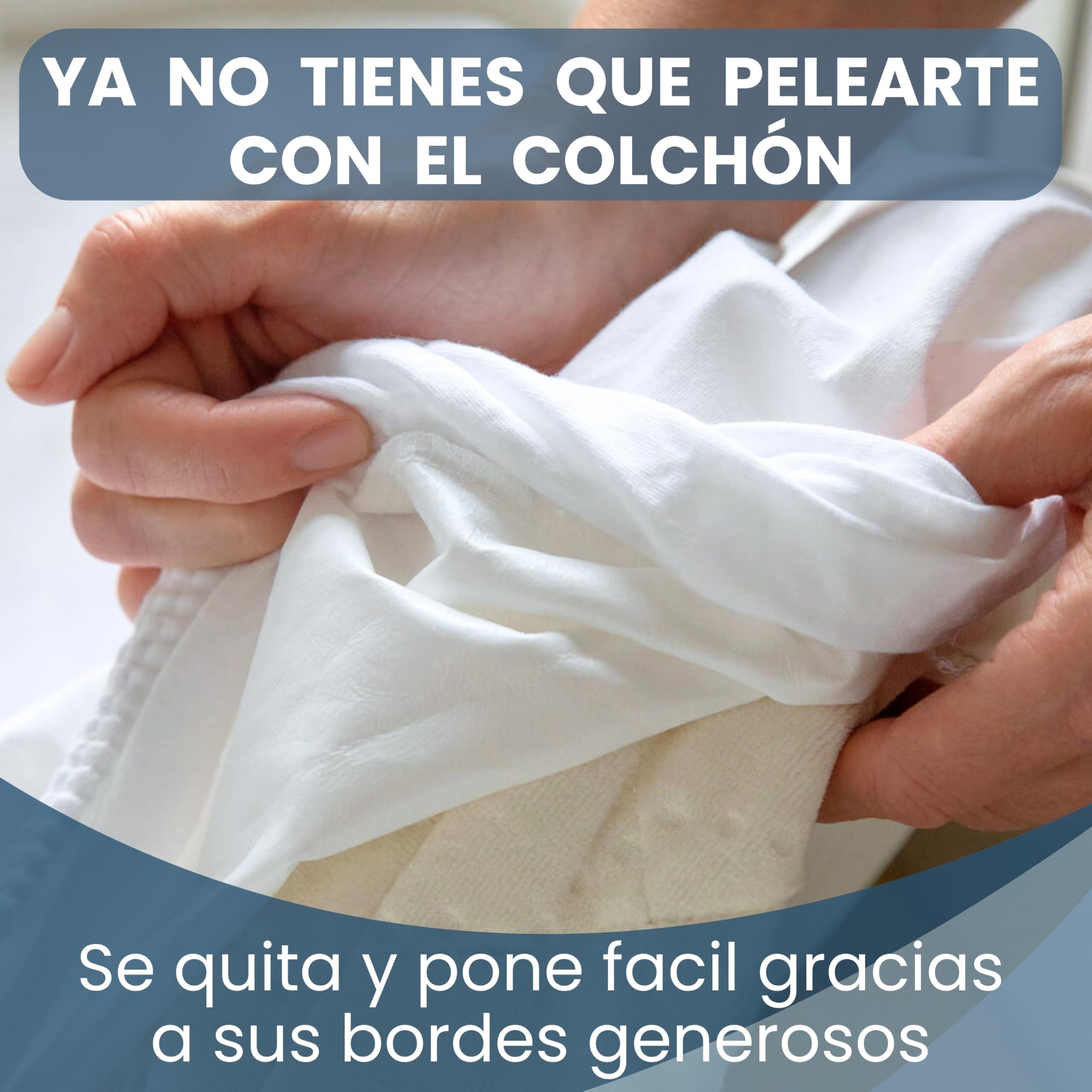 Bisoo Sabana Magica 70x140 2 Grises. Bajera Impermeable para Maxicuna | Sabana y Protector en una Pieza, Ahorro, Impermeable, Transpirable, Silenciosa, Algodon Jersey Oeko-Tex