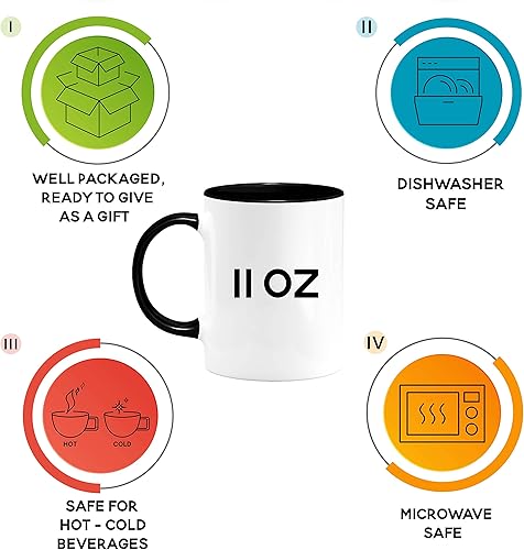 Miniatura 6 de Tazas de café personalizadas con arte de nube de palabras, 12 colores y 9 fuentes artísticas, 11 onzas. Regalos personalizados para parejas,