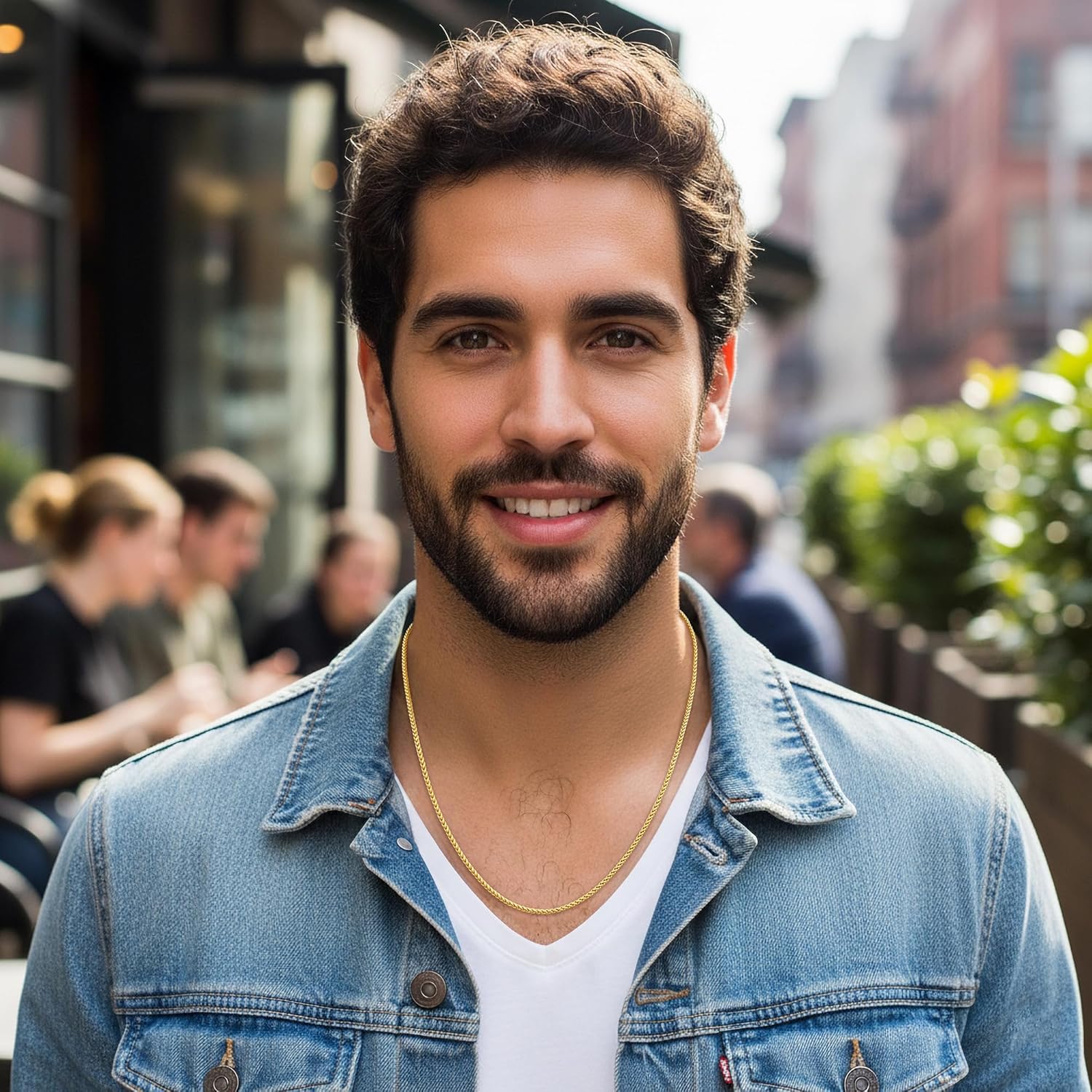 Fiusem 14K Gold Plated Wheat Chain Necklace for Men, 2/2.5/3/4/5mm Stainless Steel Necklace Chains for Men and Women 16-28 Inch - Image 9