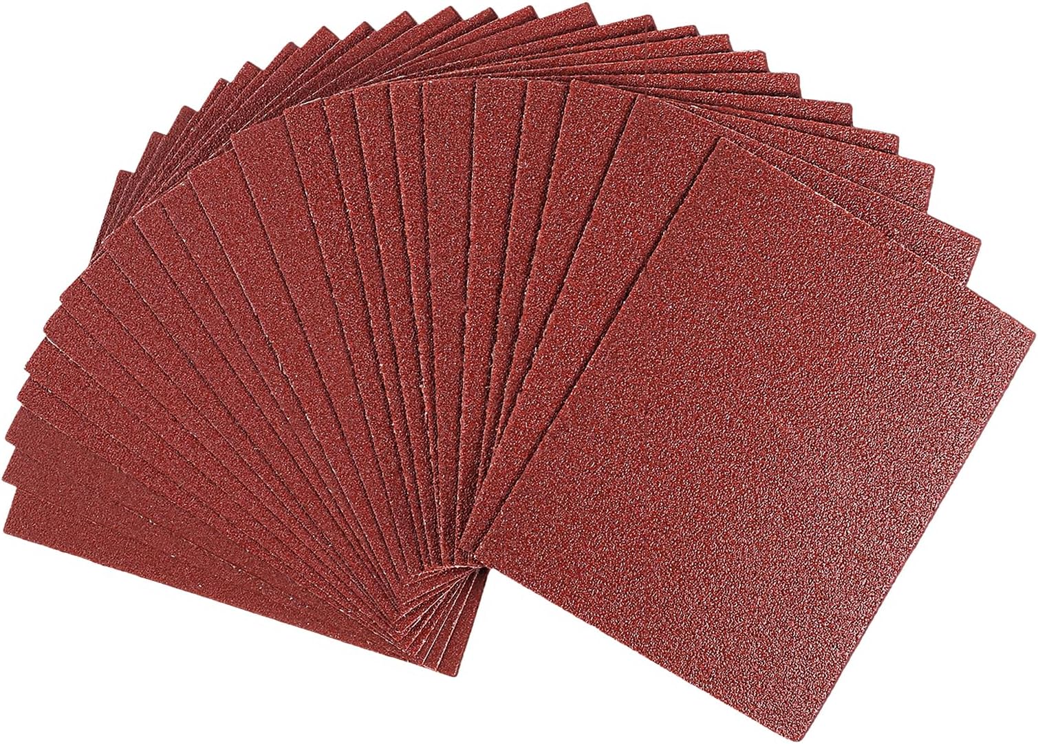 1/4 Sandpaper Sheet,4-1/2"*5-1/2" Assorted 60-80-120-180-240,50PACK