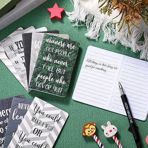 Miniatura 86 de Outus 96 cuadernos inspiradores, cuaderno motivacional, cuaderno de bolsillo pequeño, cuaderno inspirador para escuela, oficina, viajes, suministros