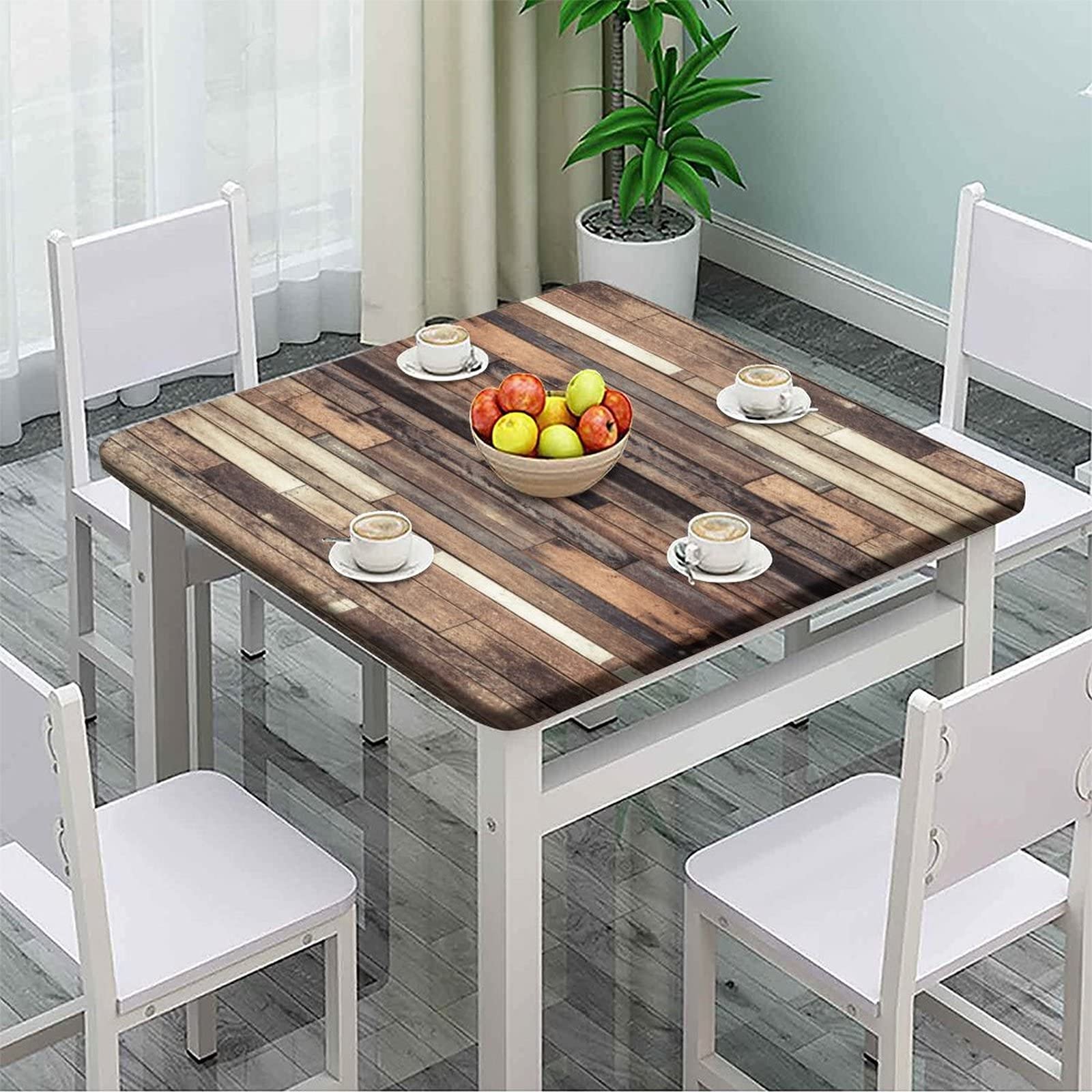 Elastic Tablecloth Square Fits Tables up to 42