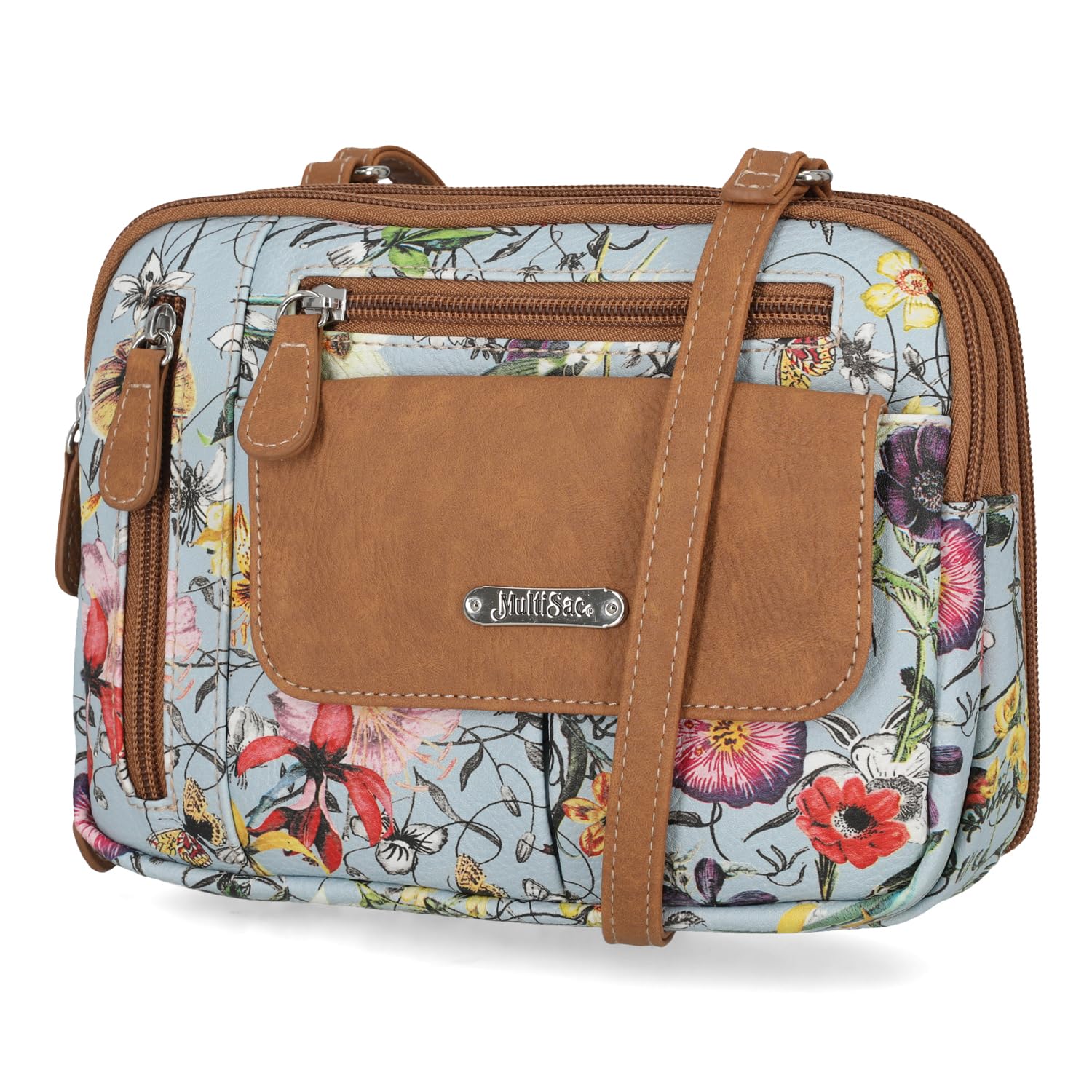 MultiSac Zippy Triple Compartment Crossbody Bag