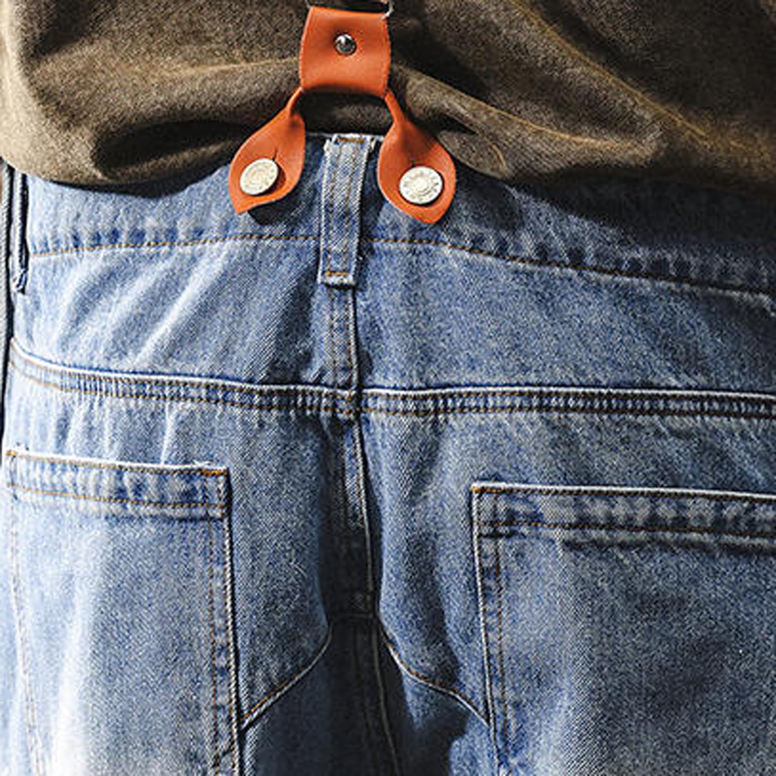 Overoles Vaqueros Azules,Overoles De Mezclilla para Hombre,Monos De Mezclilla para Hombre,Babero De Veranos Monos Traje Vaquero,Peto Vaquero con Bolsillos para Hombre