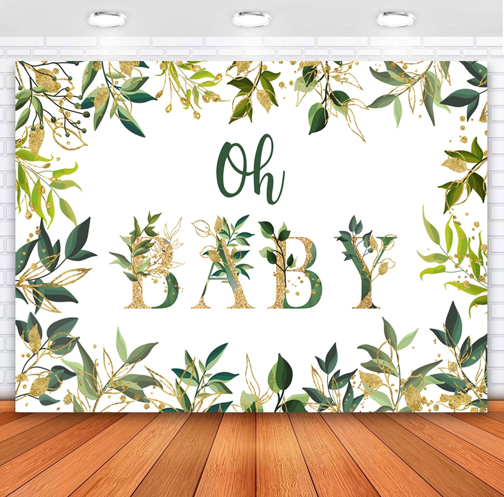 Buy Sensfun Greenery Oh Baby Backdrop for Boy Baby Shower Decoration