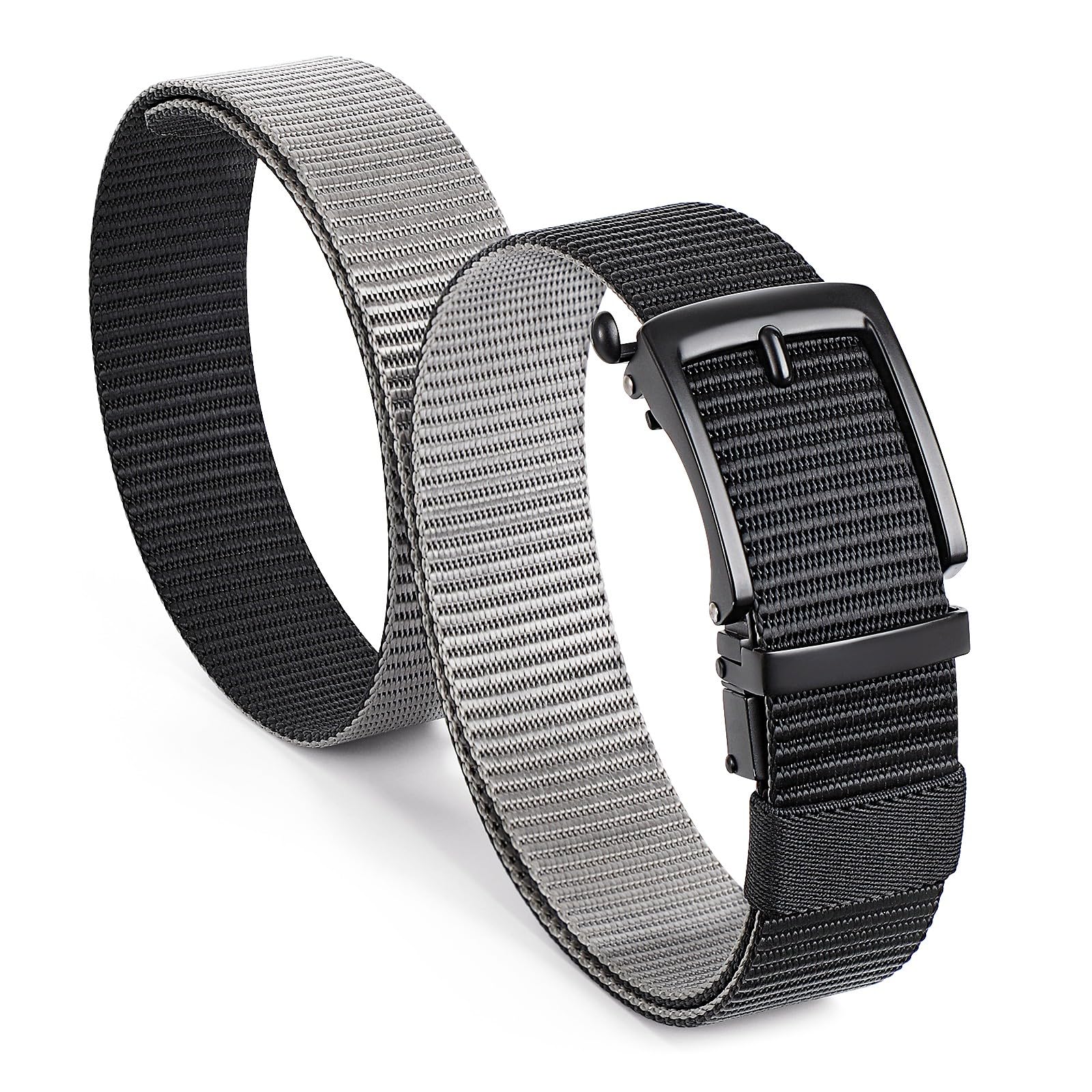 BELTROAD Mens Quick Release Ratchet Belts, Two-in-One Reversible Nylon Belt For Mens Casual & Sports Dress