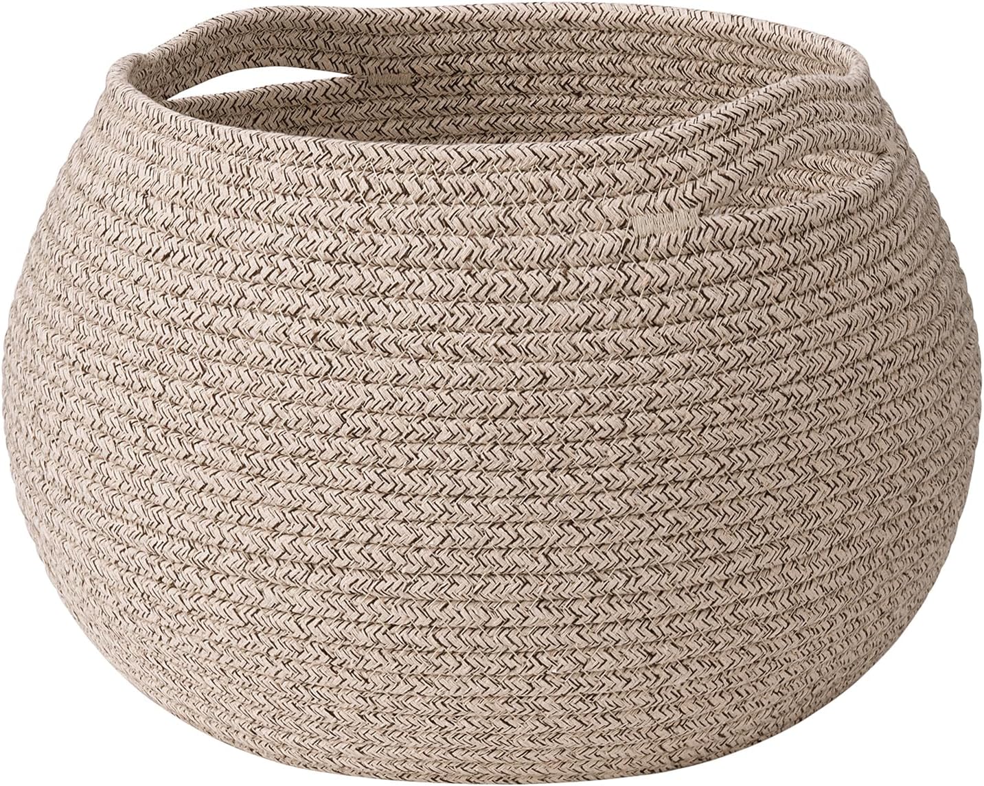 Goodpick Large Toy Storage for Kids, Woven Storage Basket for Home Decor, Baby Baskets for Baby Shower, Diaper Caddy Organizer for Nursery Living Room, Jute, 15.7"D x 10.5"H