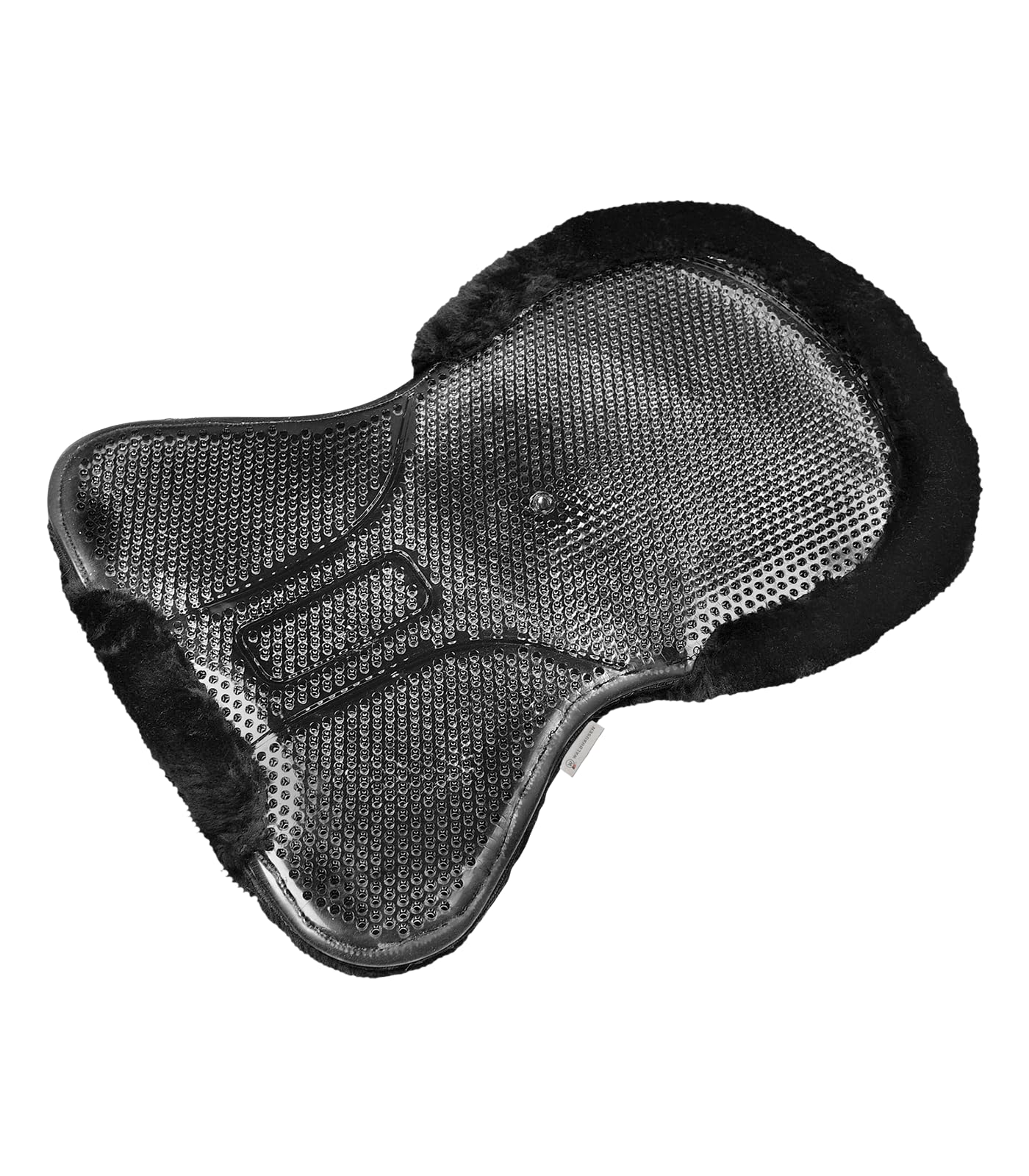 WALDHAUSEN Gelpad mit Synthetik-Fell, schwarz