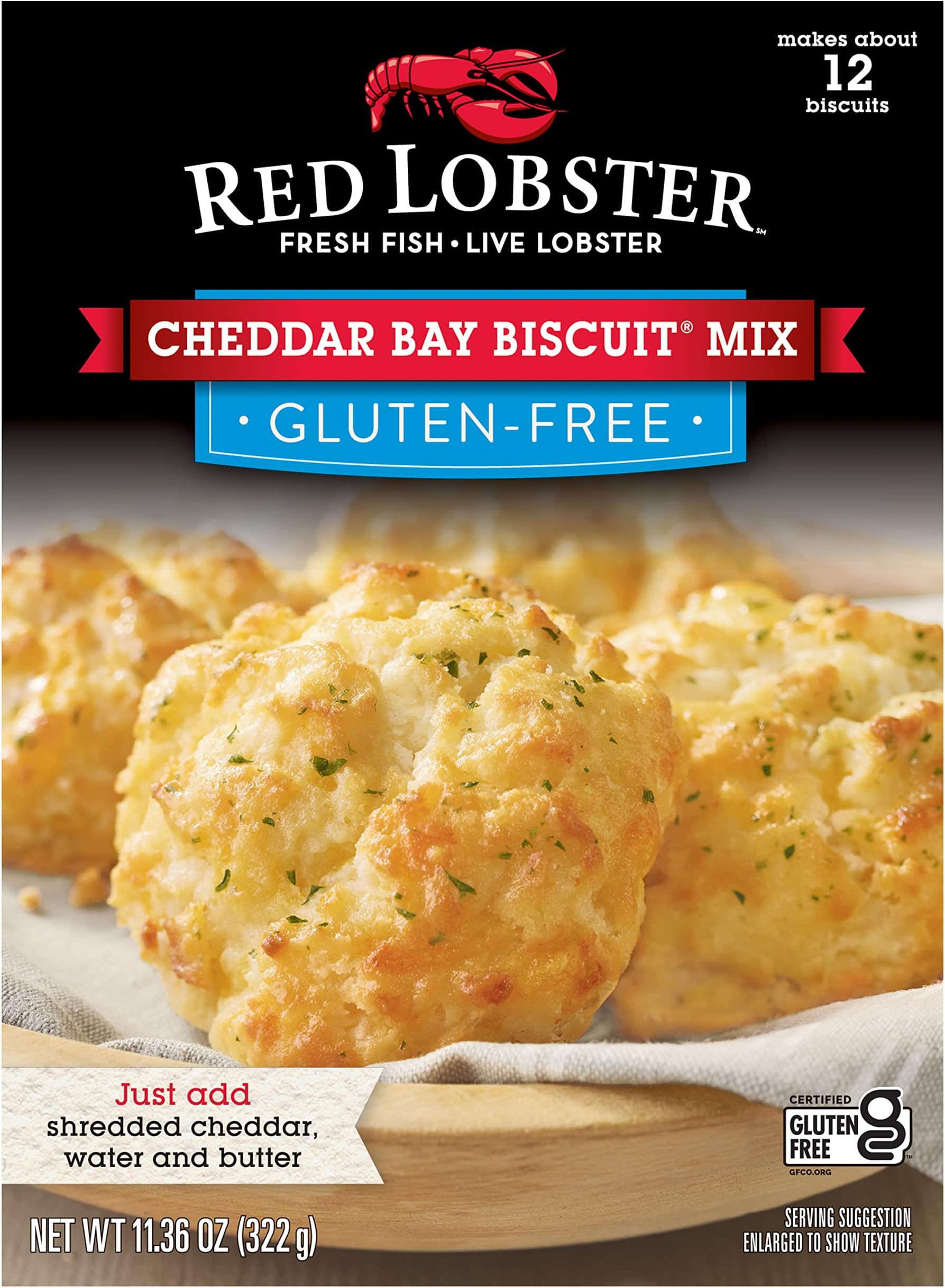 (Pack of 4) Red Lobster Cheddar Bay Biscuit Mix 11.36 oz