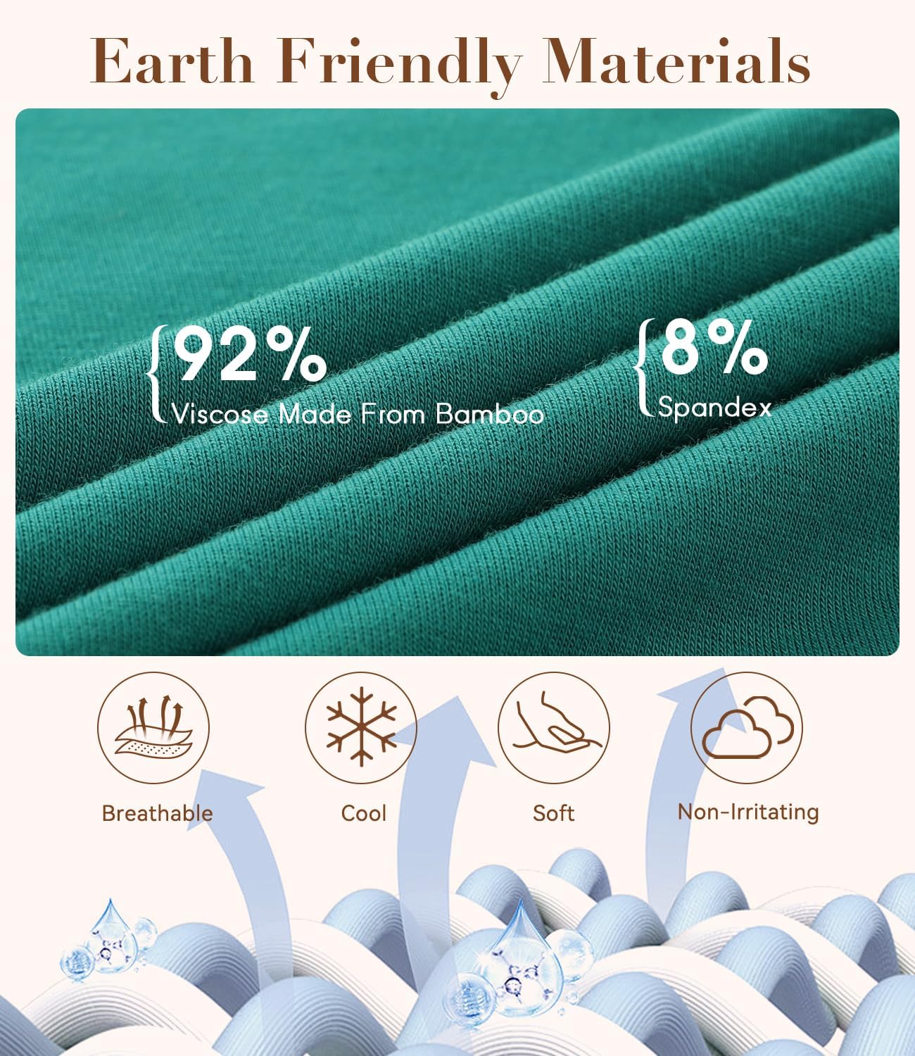 BAMBOO COOL Womens Chemise Sleepshirts with Adjustable Spaghetti Strap Homewear Soft Tank Nightgown - Image 2