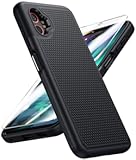 for XCover 7 Pro Case: XCover 6 Pro Samsung Galaxy Dual Layer Shockproof Protective Heavy Duty Phone Cover Rugged with Non Slip Textured Back Hard Shell - Military Drop Protection (Black)