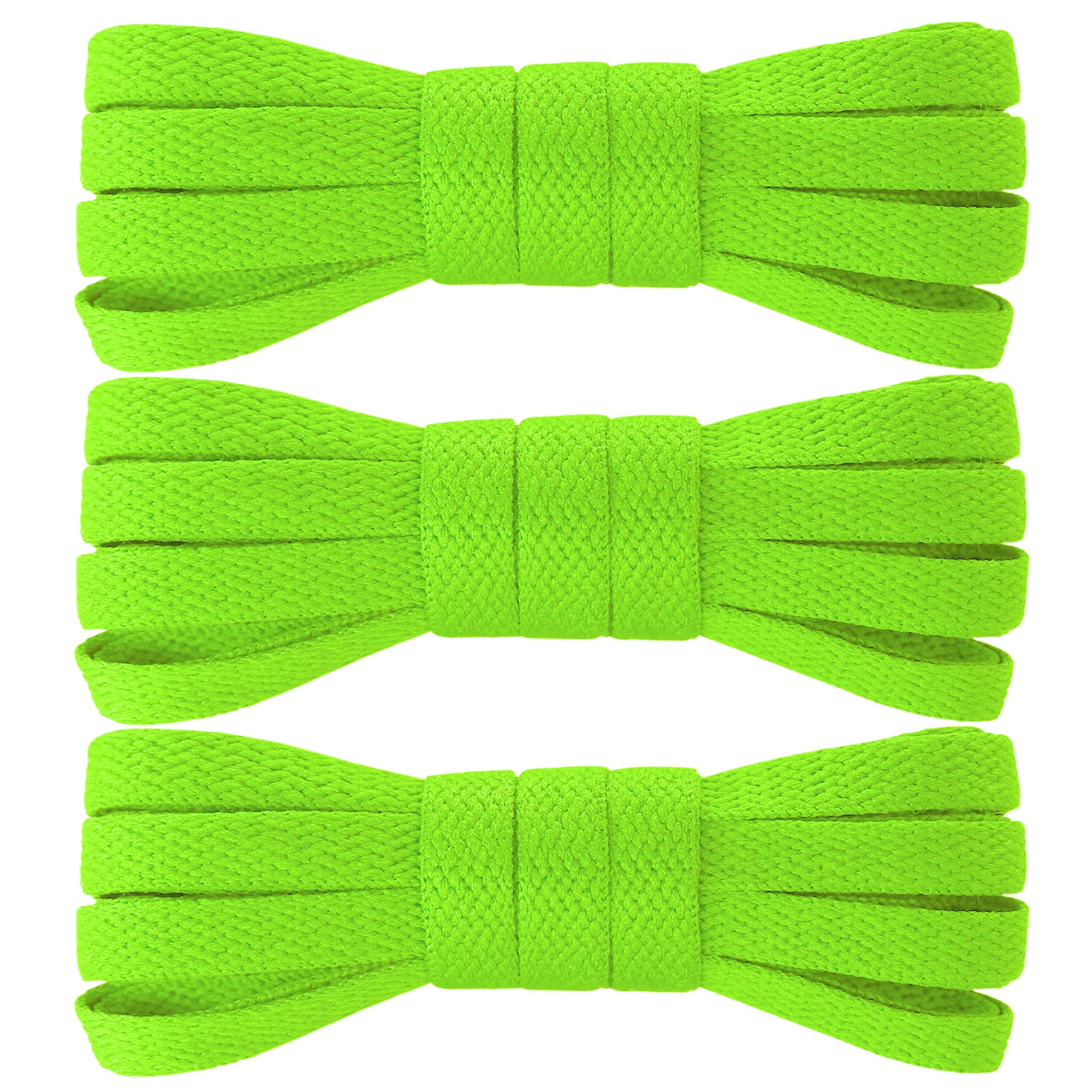 PTERYBIRD 3 Pairs Flat Shoe Laces for Sneakers,5/16" Wide Shoelaces,Durable Replacement Laces for Converse Air Force 1