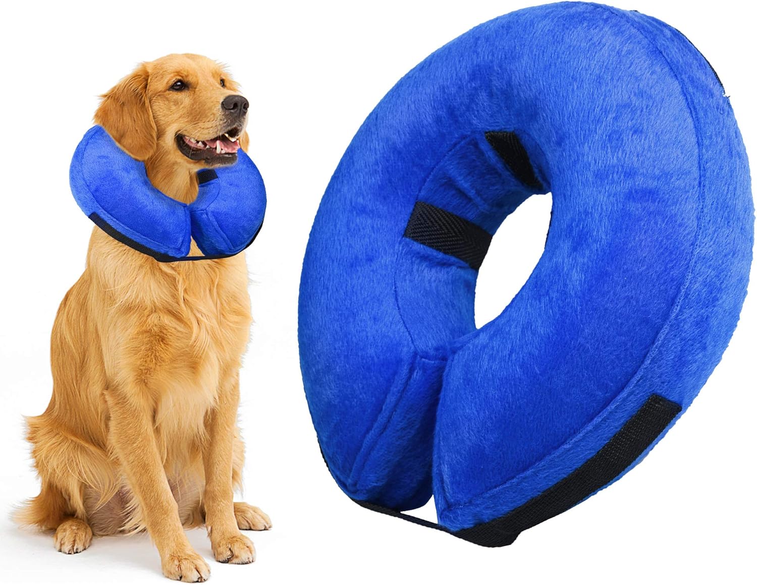 Protective Inflatable Dog Collar,Dog Cone After Surgery,Soft Pet Recovery ECollar
