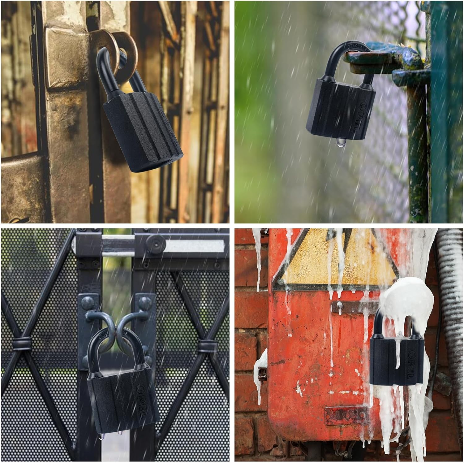 Heavy Duty Padlock with 3 Keys, Pad Lock for Sheds Container, Warehouse, Garage, Shutter, Storage Units, Sheds, Garages, Fences (40mm)