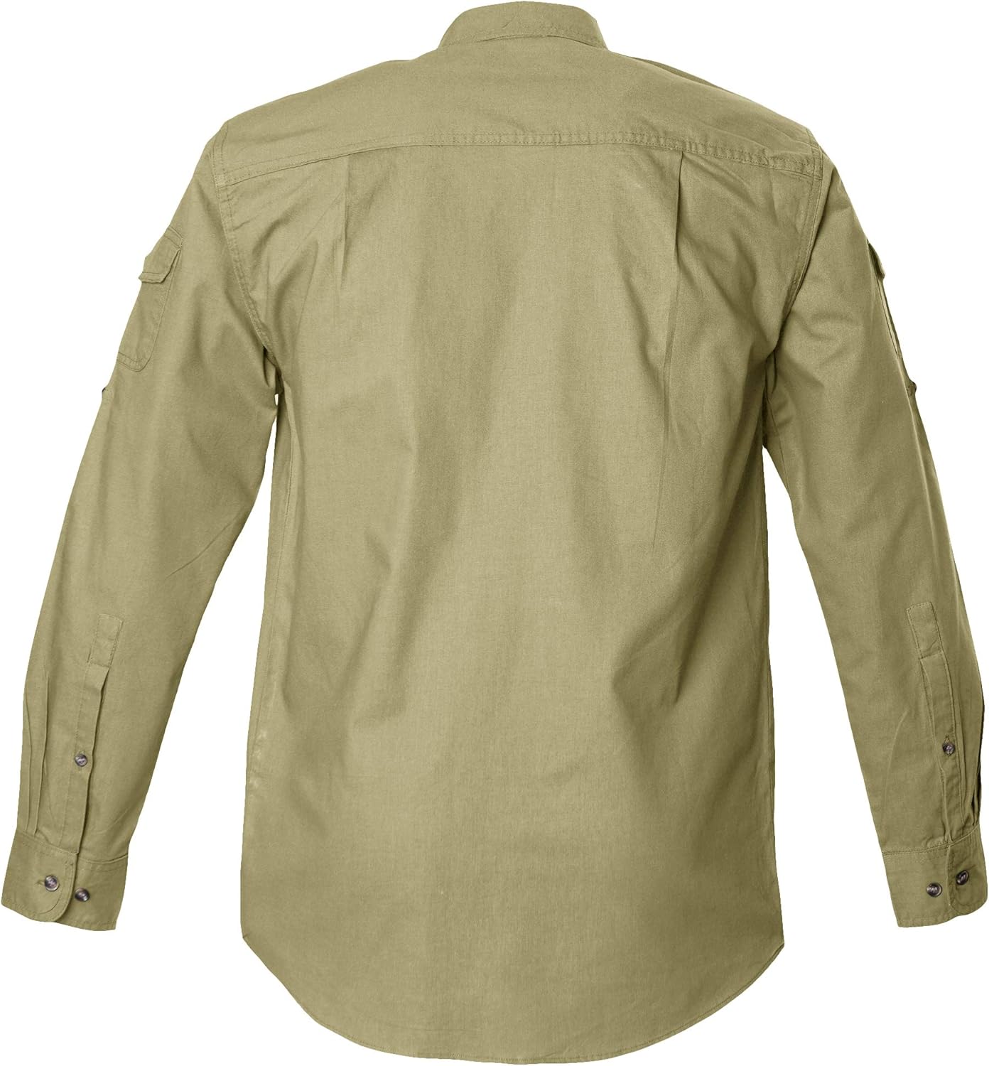 Tag Safari Shooter Shirt for Men Long Sleeve, 100% Cotton, Sun Protection for Outdoor Adventures - Image 3