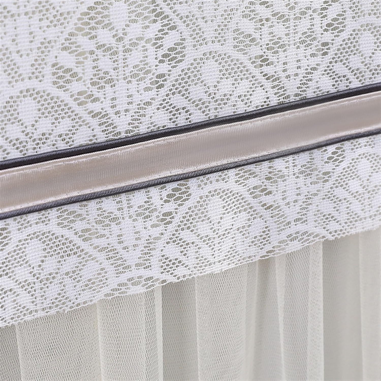 Universal Tv Dust Cover for LCD/Led Monitors Elegant Lace Indoor Television Display Protector, 32-85 Inch, Decorative Display Cover(Beige,65 inch)