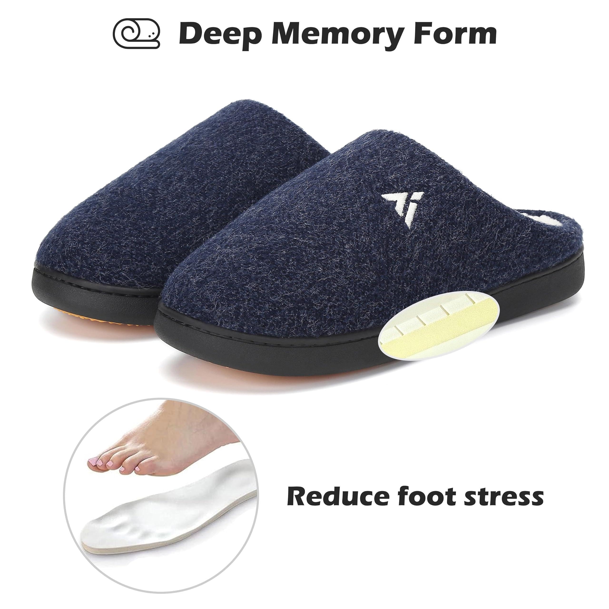 Mishansha Pantofole in Memory Foam per Uomo Donna Antiscivolo Ciabatte Invernali