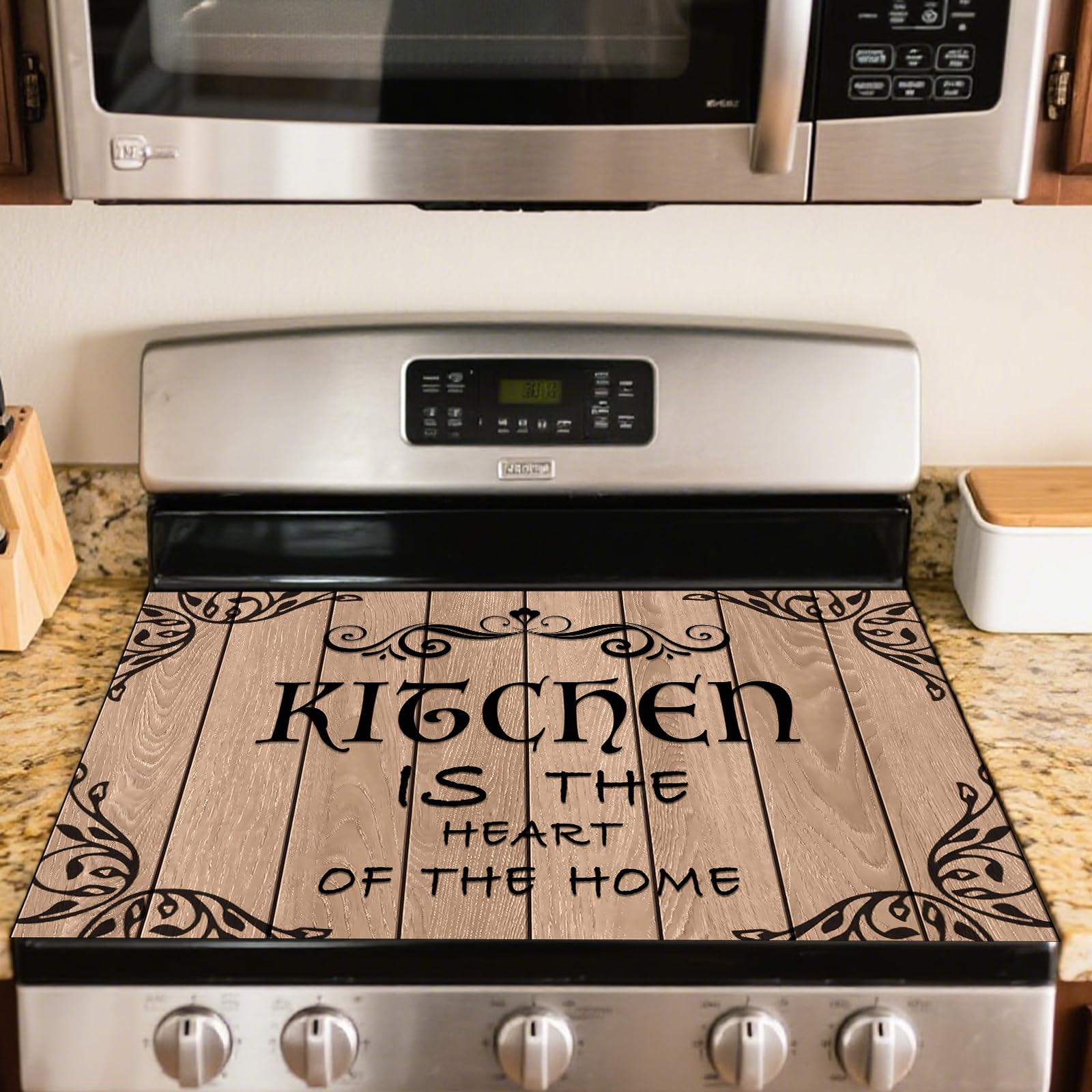 Nuxovilar Stove Top Cover Cooktop Mat 28.6x20.4in Polyester Diatom
