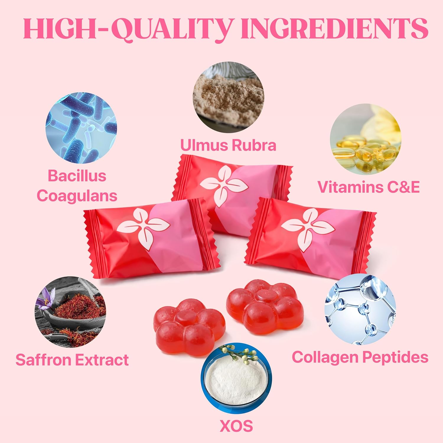 16-in-1 Vaginal Probiotic Gummies for Women – Berry Feminine Balance Gummies with 4.7B CFU Probiotics, Cranberry, Prebiotic Fiber & Collagen – Vaginal Health & pH Balance Support – 60 Gummies