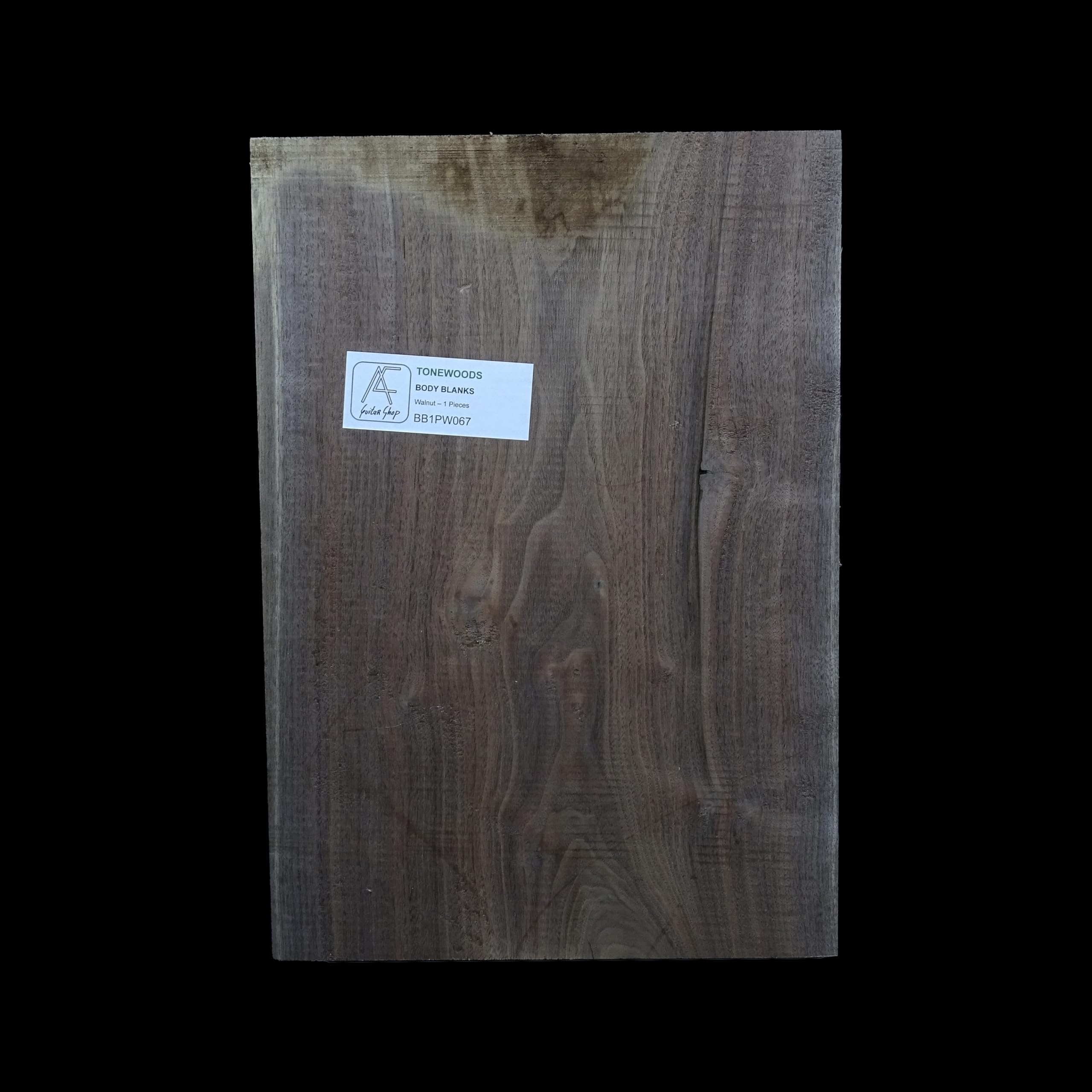 Guitar Body Blank AC Premium American Walnut BB1PW067 bois brut de lutherie