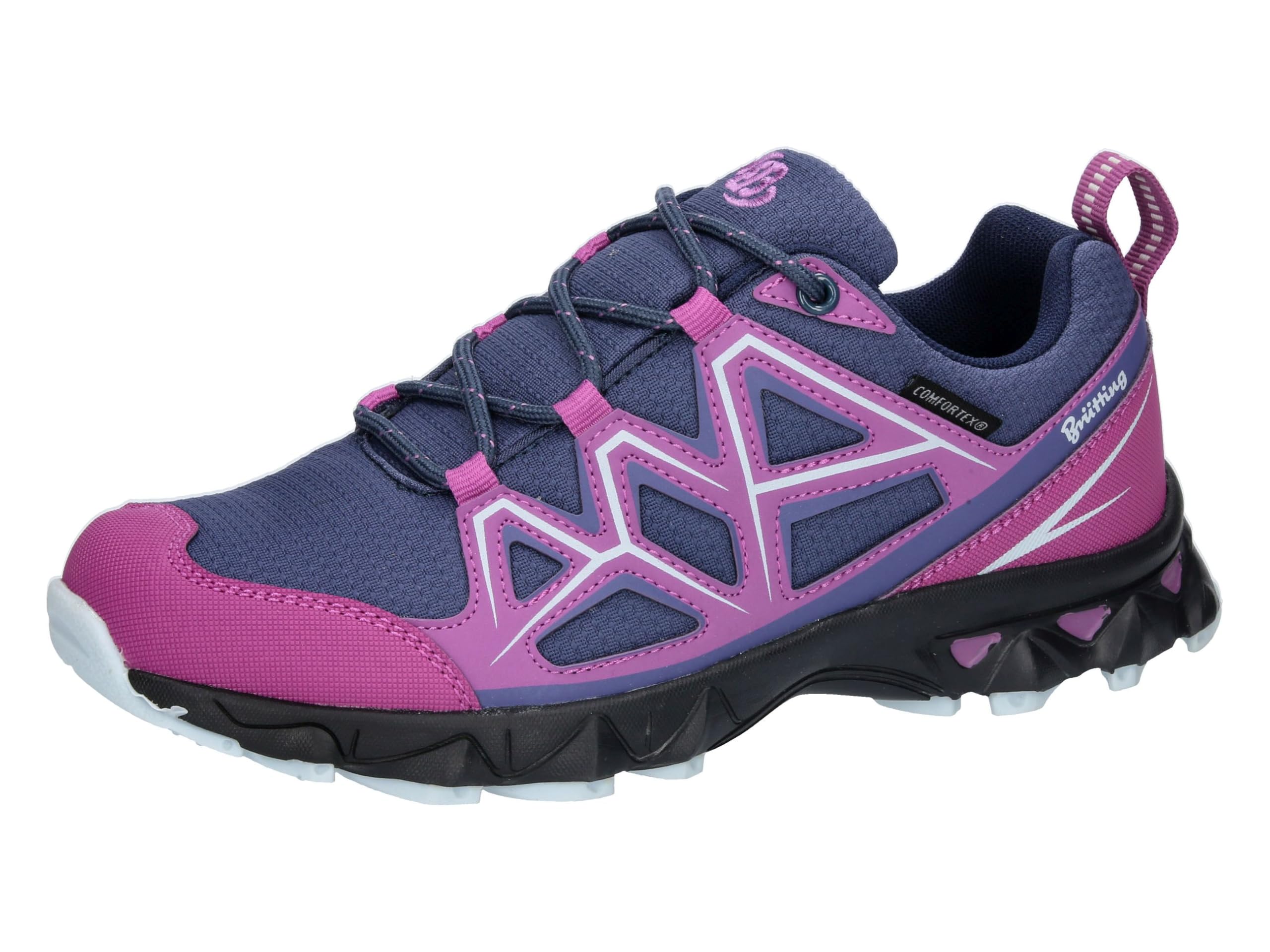 Brütting Unisex Power Walking Shoes, Purple, Grey, 9 UK