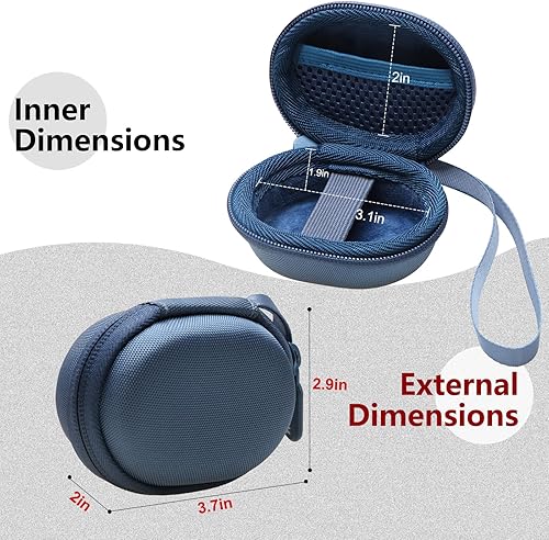 Miniatura 2 de LTGEM - Funda de oxímetro de pulso azul compatible con oxímetro de pulso Bluetooth de la yema de los dedos, monitor de oxígeno en sangre (solo funda)