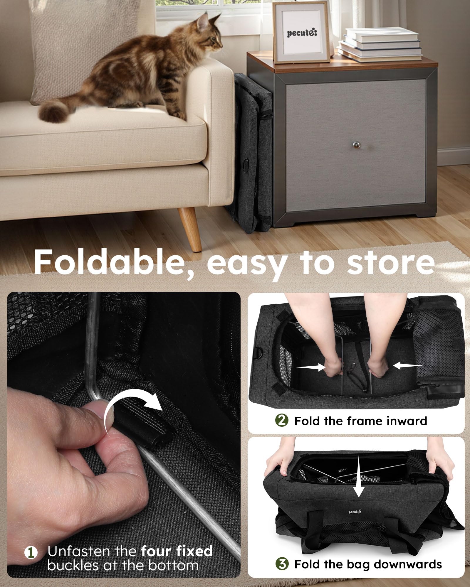 Amazon.co.jp: Pecute ペットキャリーバッグ 手提げ ショルダー