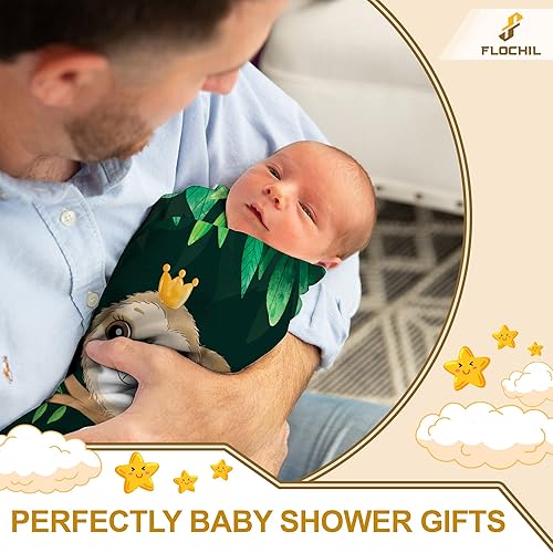 Miniatura 80 de FLOCHIL Personalized Baby Blankets, Custom Baby Blanket - Baby Blanket with Name for Boys, Best Gift for Newborn Elephants Flush Fleece (30x40)