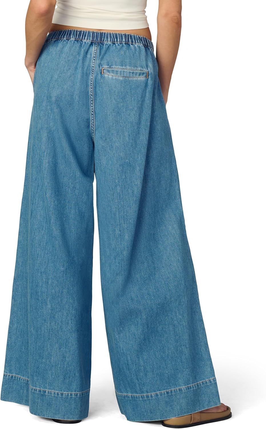 Joe's Womens The Ruched High Rise Wide Leg Palazzo Pant - Image 3