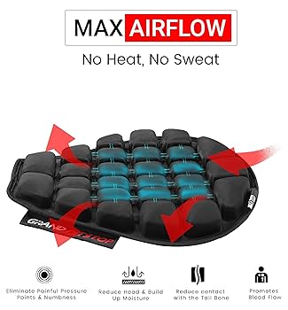 Qualiz AIR PILLOW APS グレー4個セット バラ売りも可能 Amazon.com: GRAND PITSTOP Motorcycle Air Seat Cushion with
